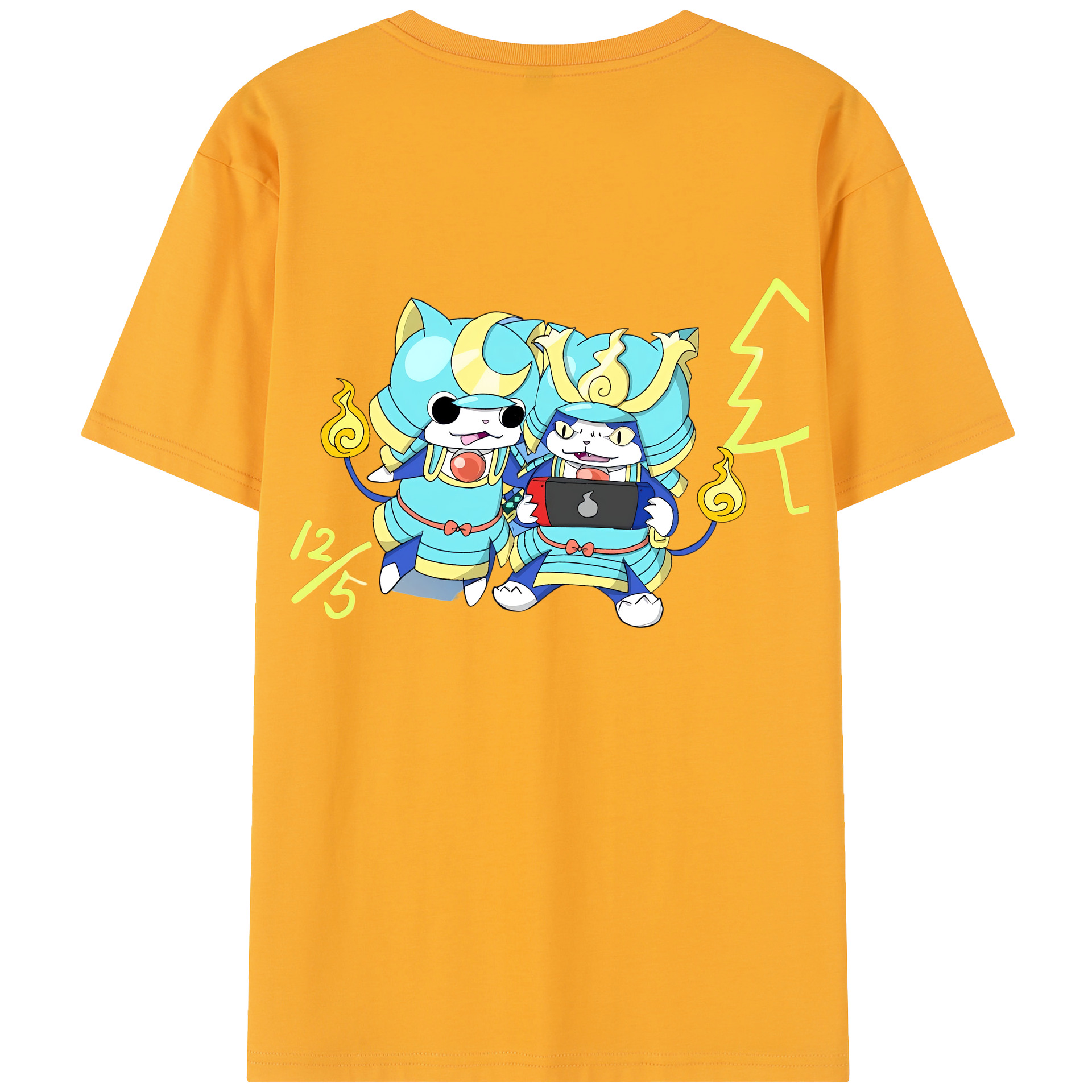 （画像用） 妖怪ウォッチ Yo-kai Watch 綿100％半袖Tシャツ（背面プリント）