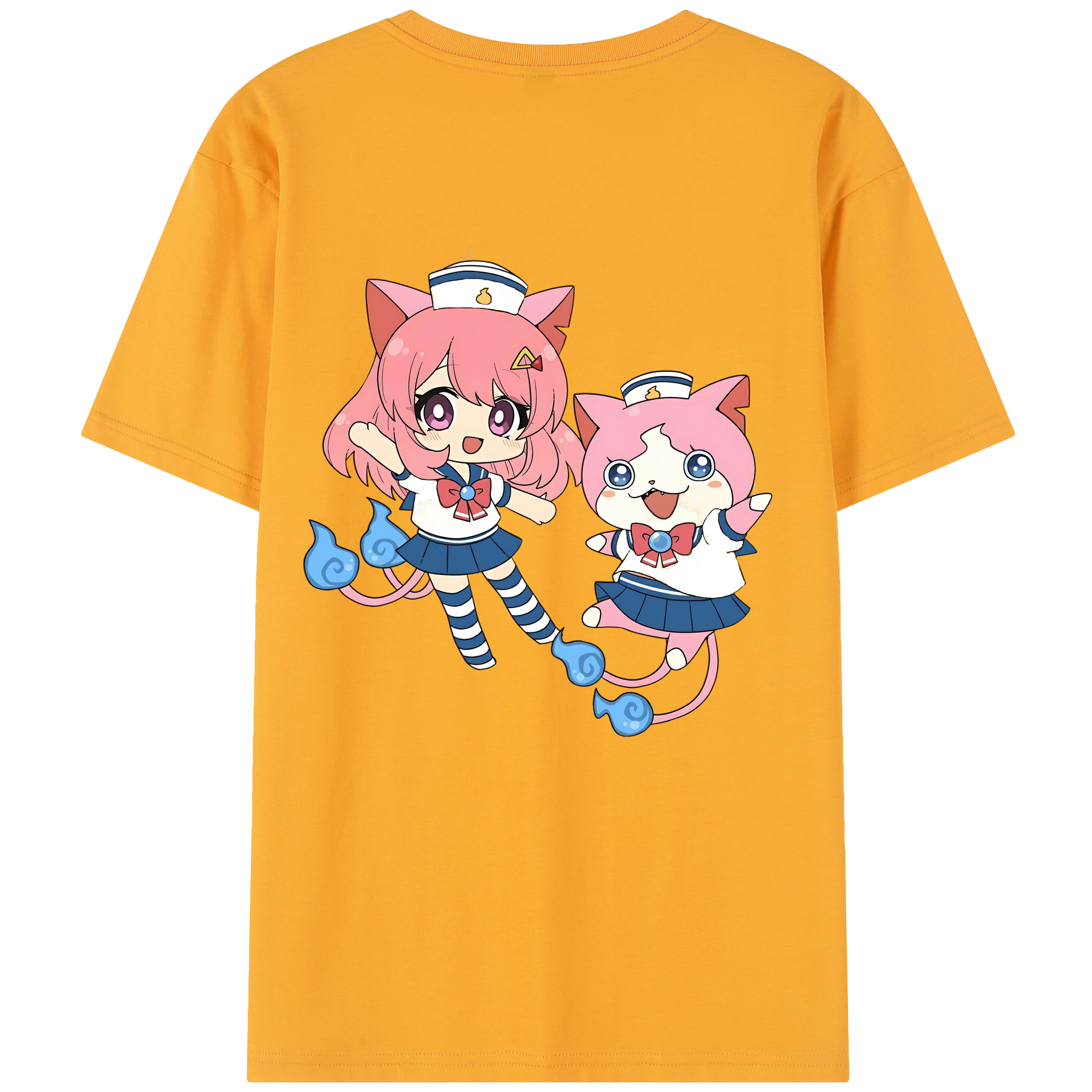 （画像用） 妖怪ウォッチ Yo-kai Watch 綿100％半袖Tシャツ（背面プリント）