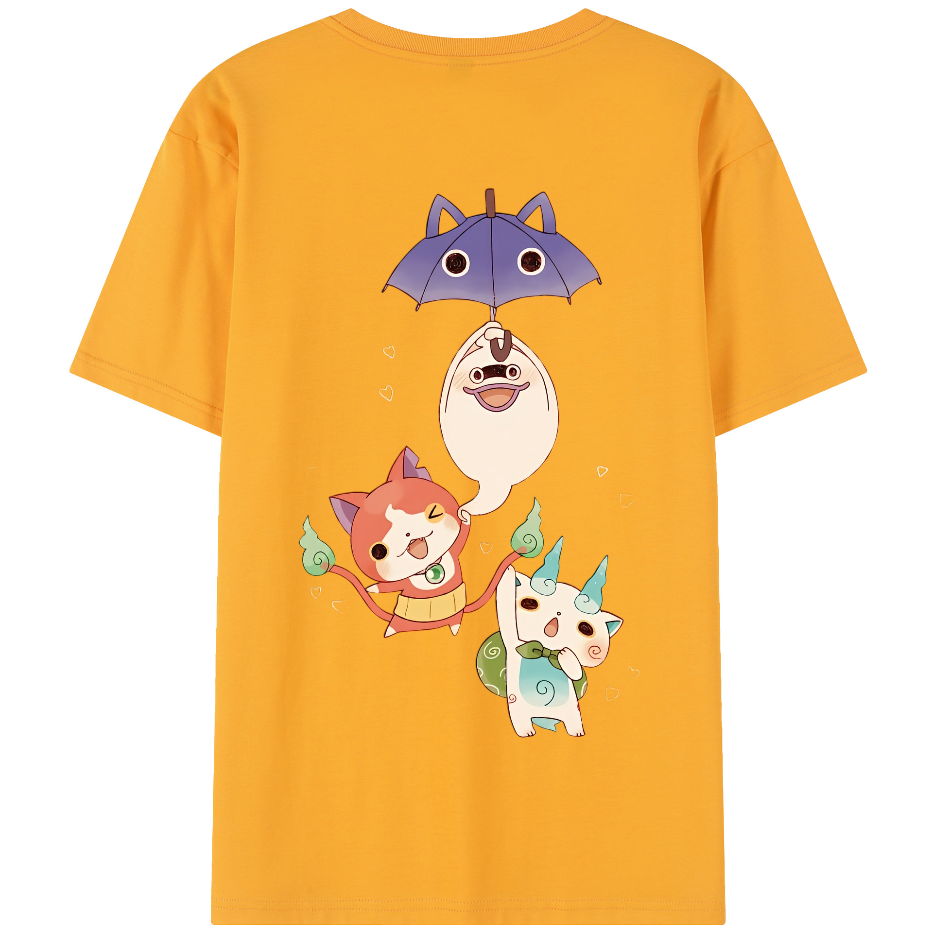 （画像用） 妖怪ウォッチ Yo-kai Watch 綿100％半袖Tシャツ（背面プリント）