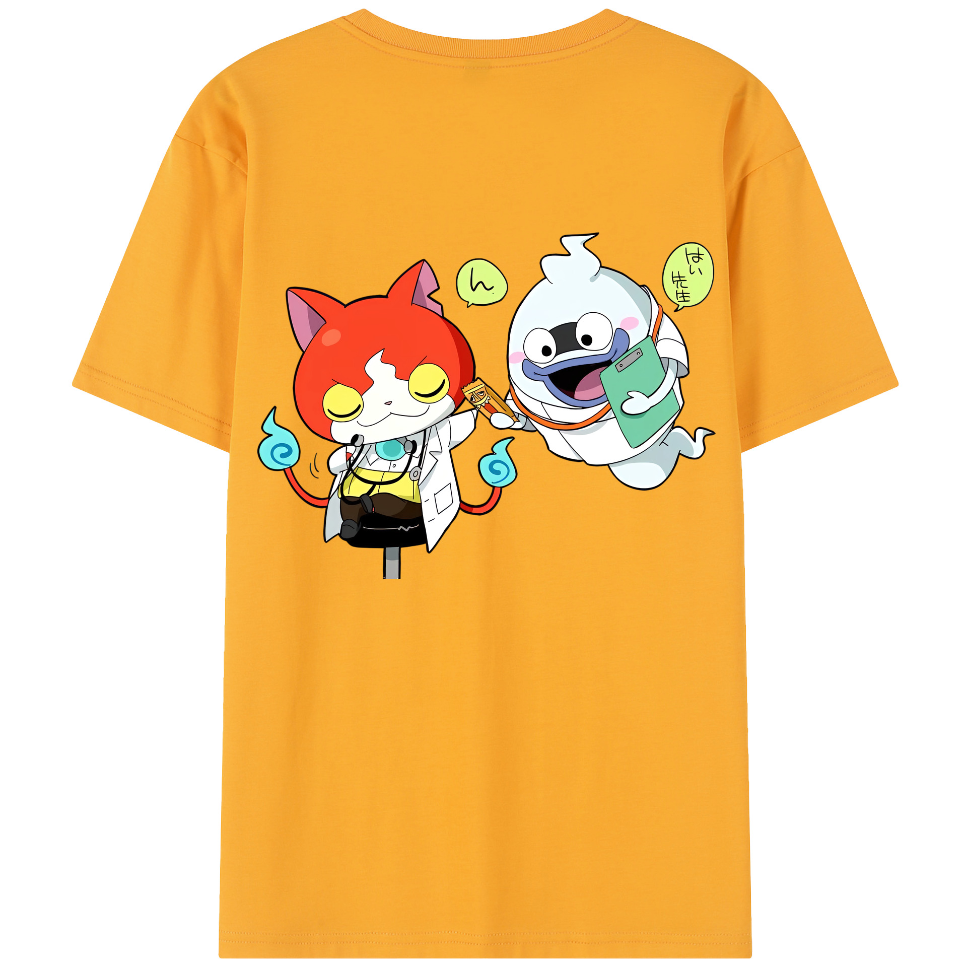 （画像用） 妖怪ウォッチ Yo-kai Watch 綿100％半袖Tシャツ（背面プリント）