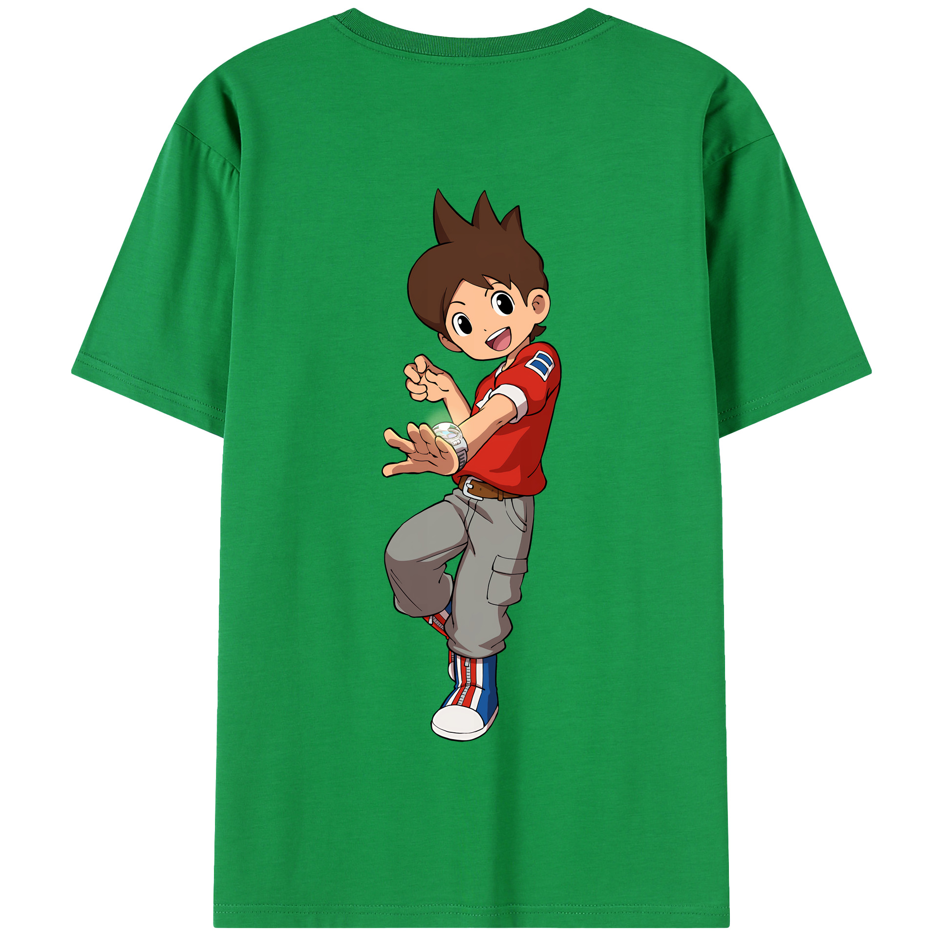 （画像用） 妖怪ウォッチ Yo-kai Watch 綿100％半袖Tシャツ（背面プリント）