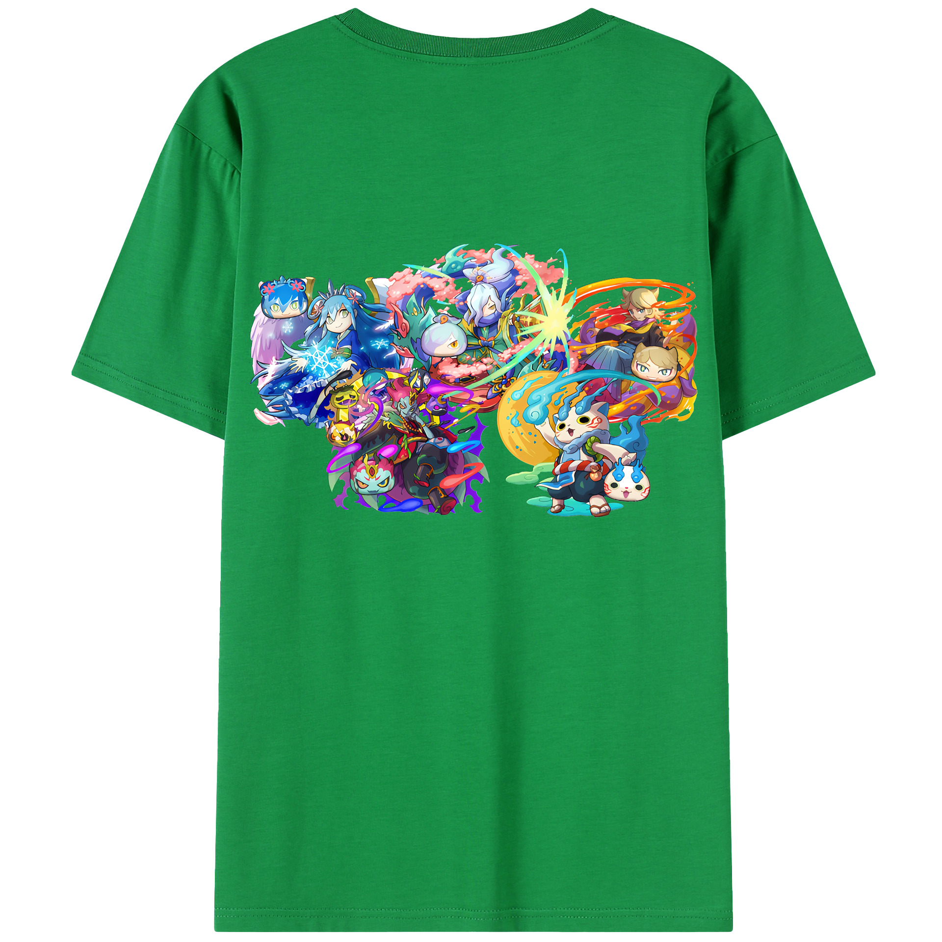 （画像用） 妖怪ウォッチ Yo-kai Watch 綿100％半袖Tシャツ（背面プリント）