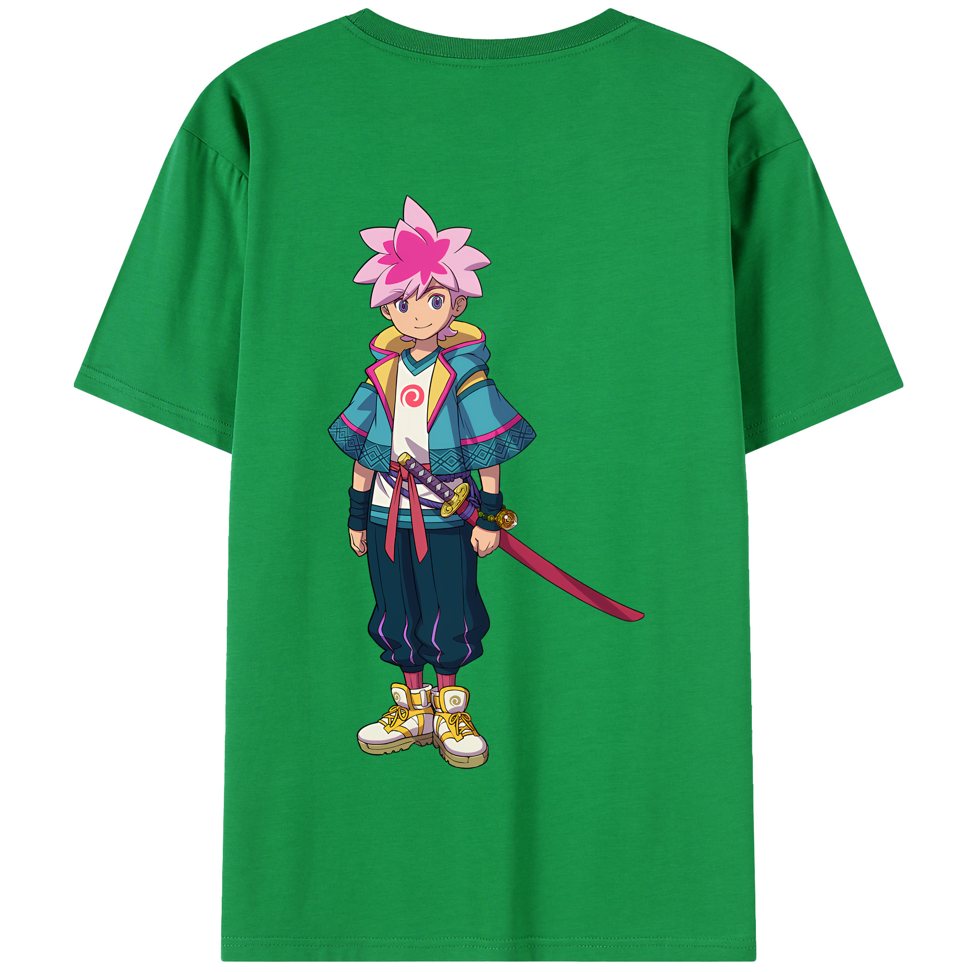 （画像用） 妖怪ウォッチ Yo-kai Watch 綿100％半袖Tシャツ（背面プリント）