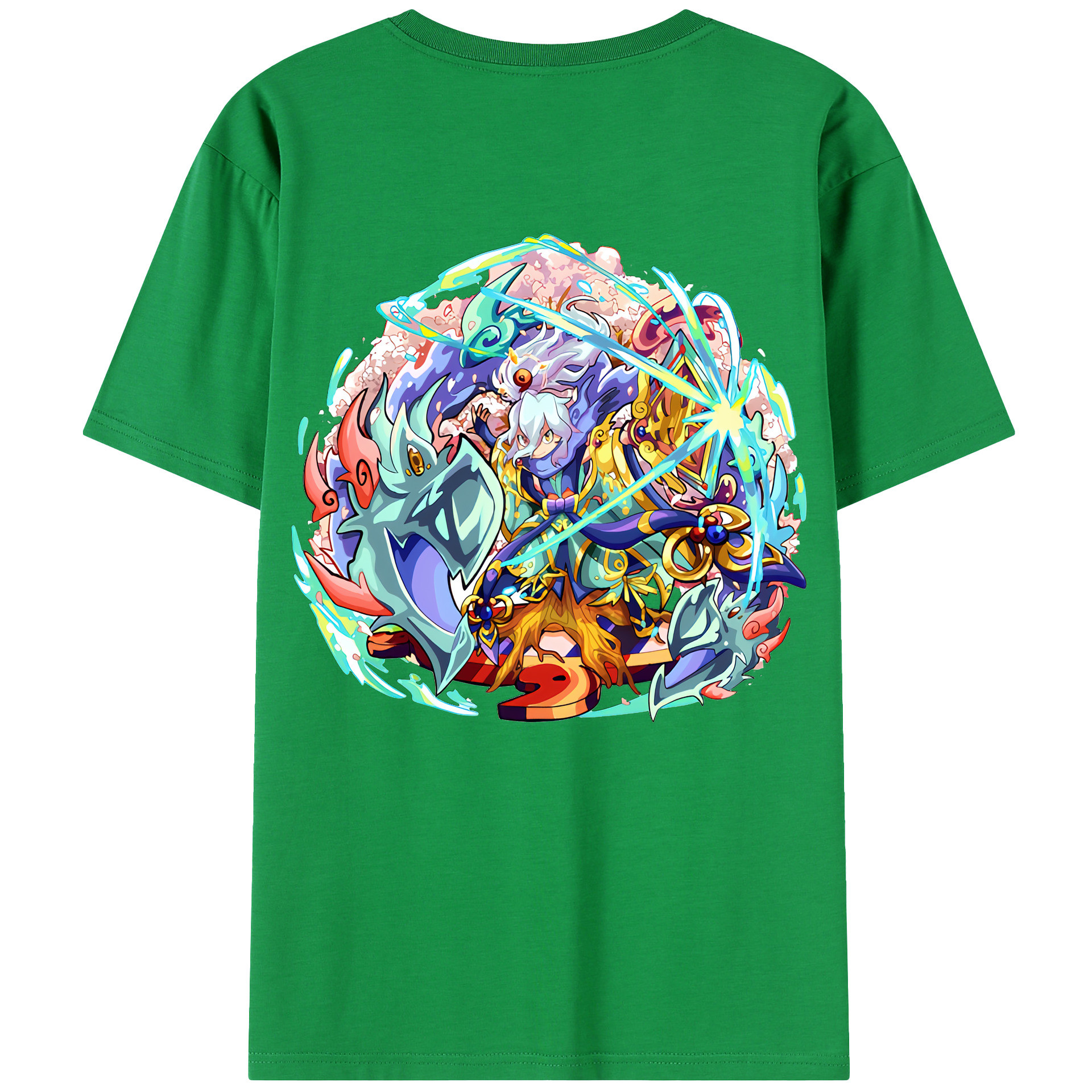 （画像用） 妖怪ウォッチ Yo-kai Watch 綿100％半袖Tシャツ（背面プリント）