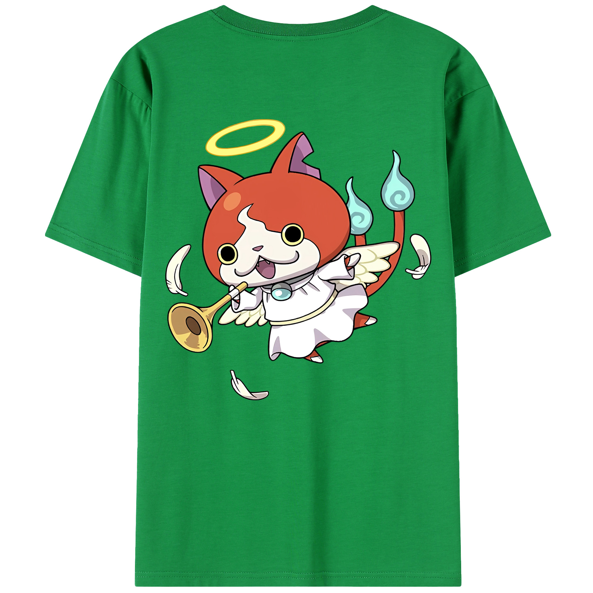（画像用） 妖怪ウォッチ Yo-kai Watch 綿100％半袖Tシャツ（背面プリント）
