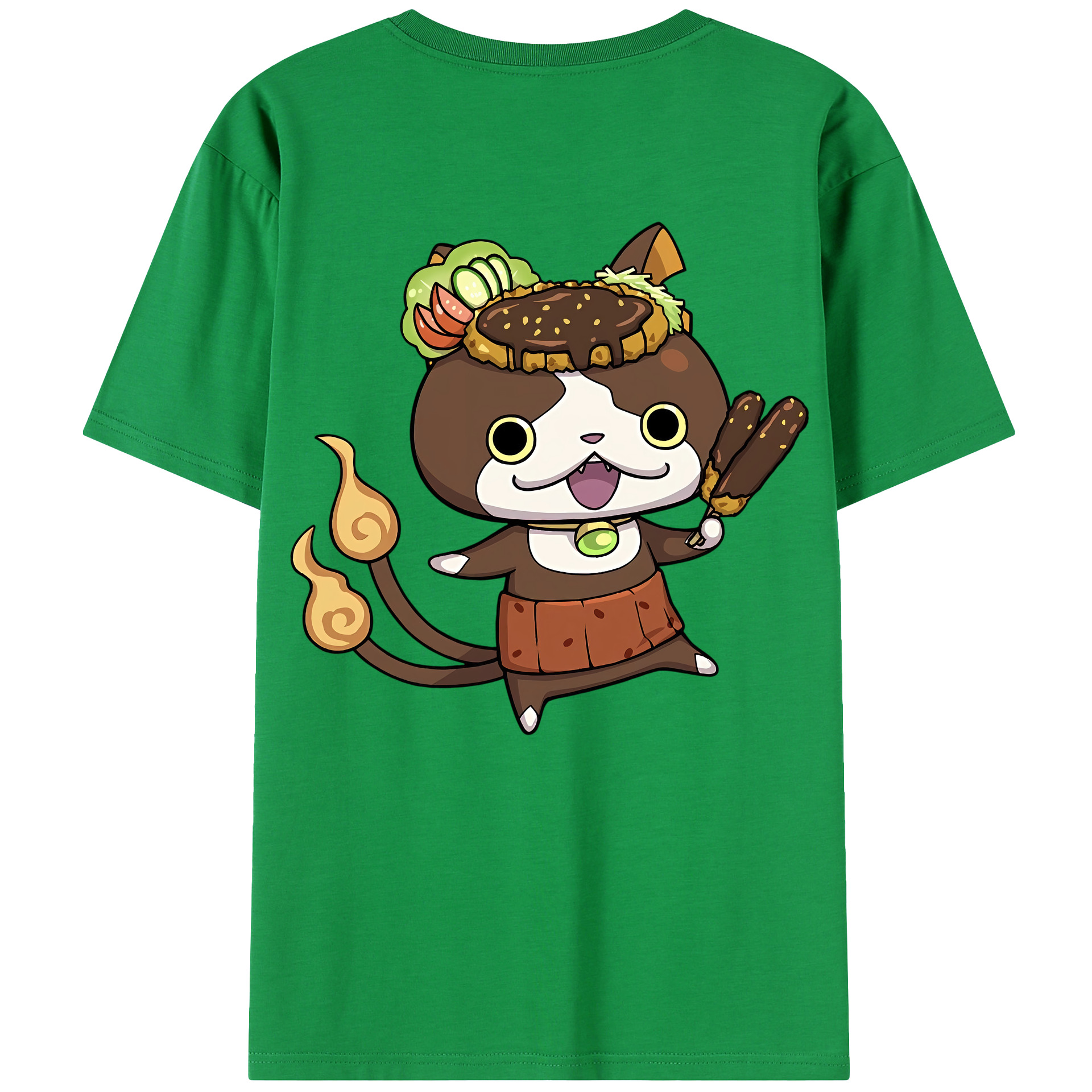 （画像用） 妖怪ウォッチ Yo-kai Watch 綿100％半袖Tシャツ（背面プリント）
