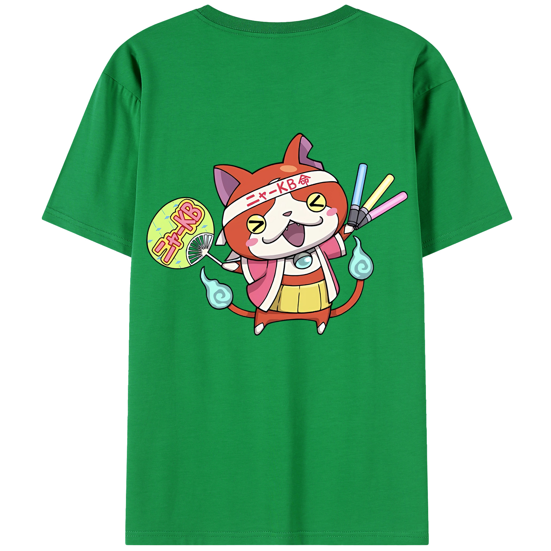 （画像用） 妖怪ウォッチ Yo-kai Watch 綿100％半袖Tシャツ（背面プリント）