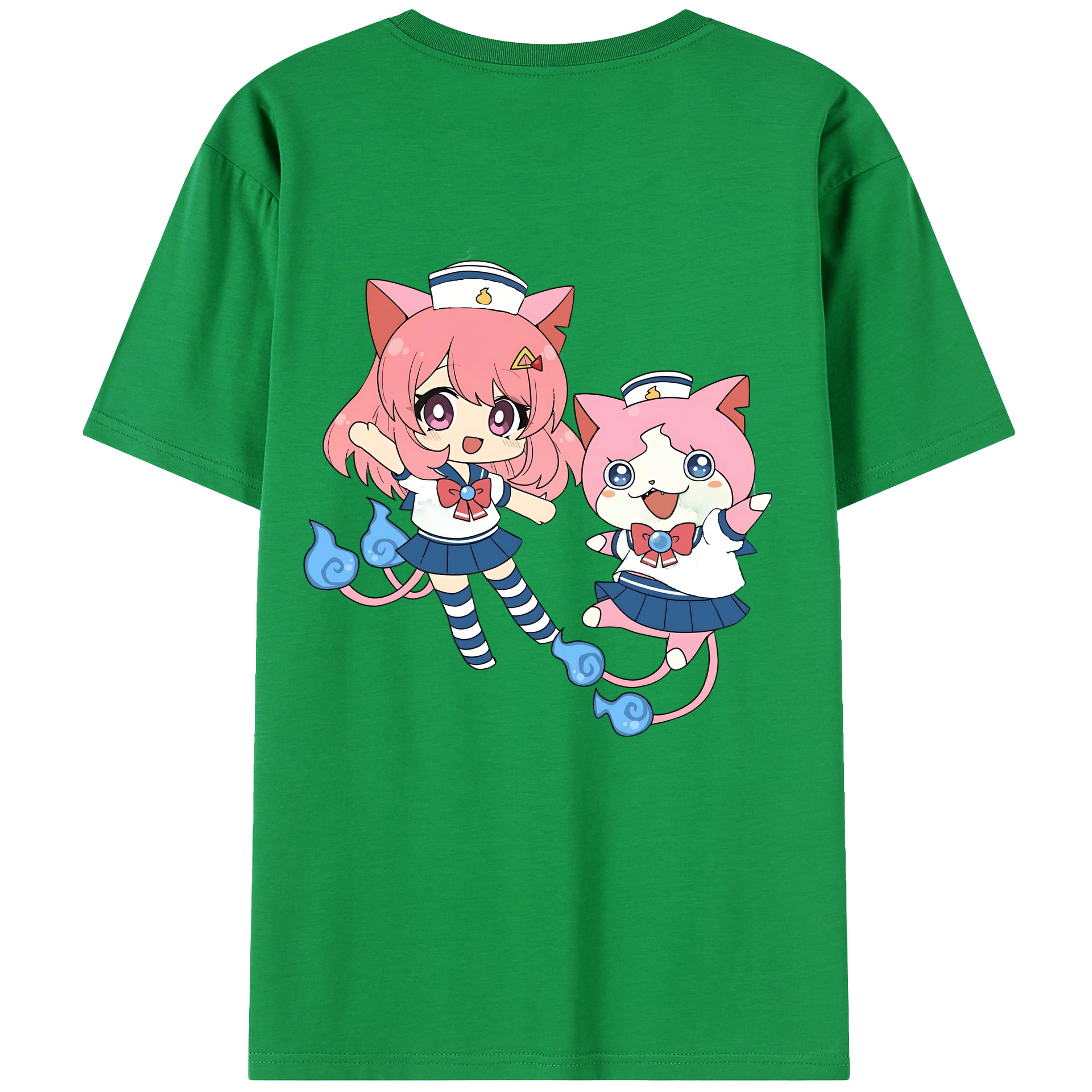 （画像用） 妖怪ウォッチ Yo-kai Watch 綿100％半袖Tシャツ（背面プリント）
