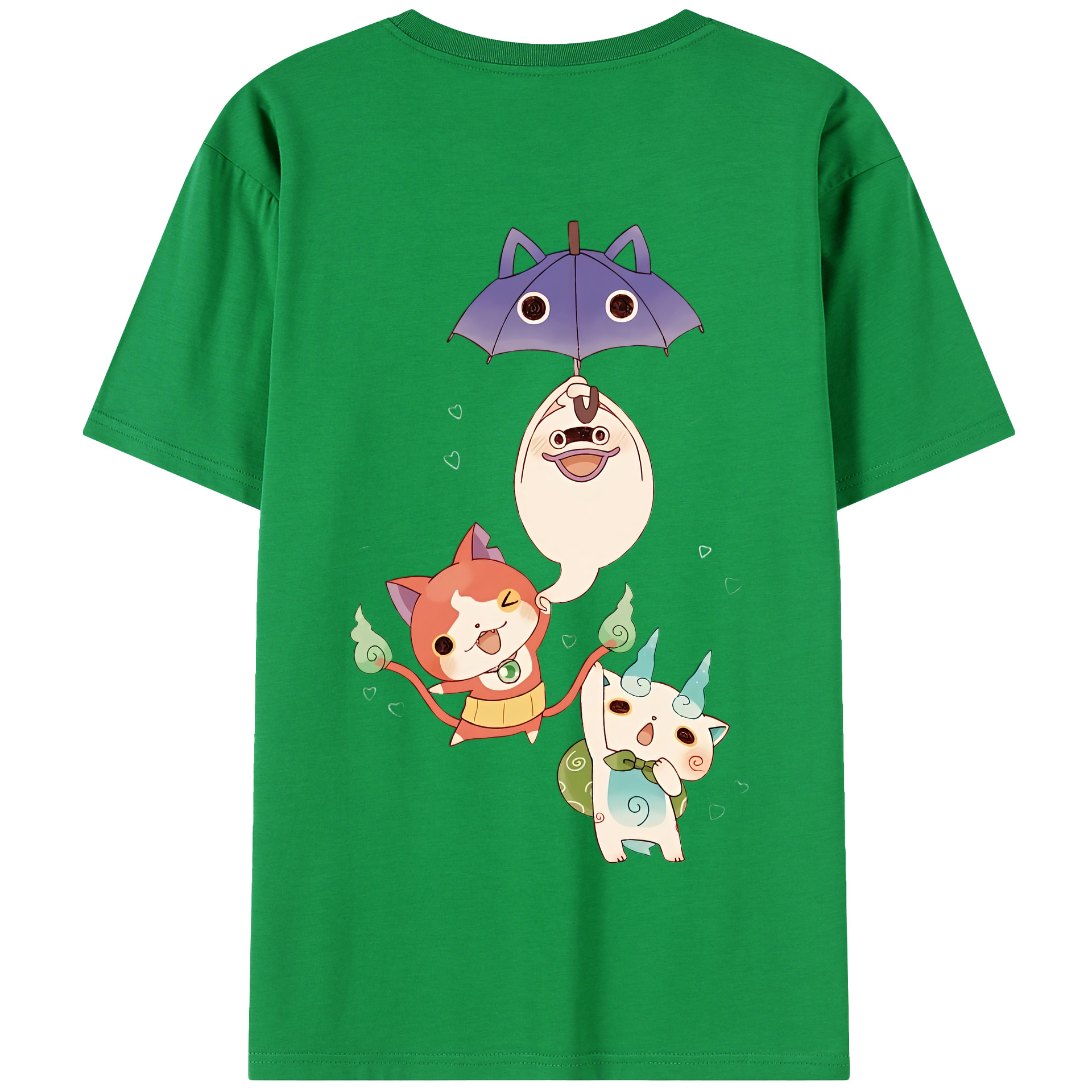 （画像用） 妖怪ウォッチ Yo-kai Watch 綿100％半袖Tシャツ（背面プリント）