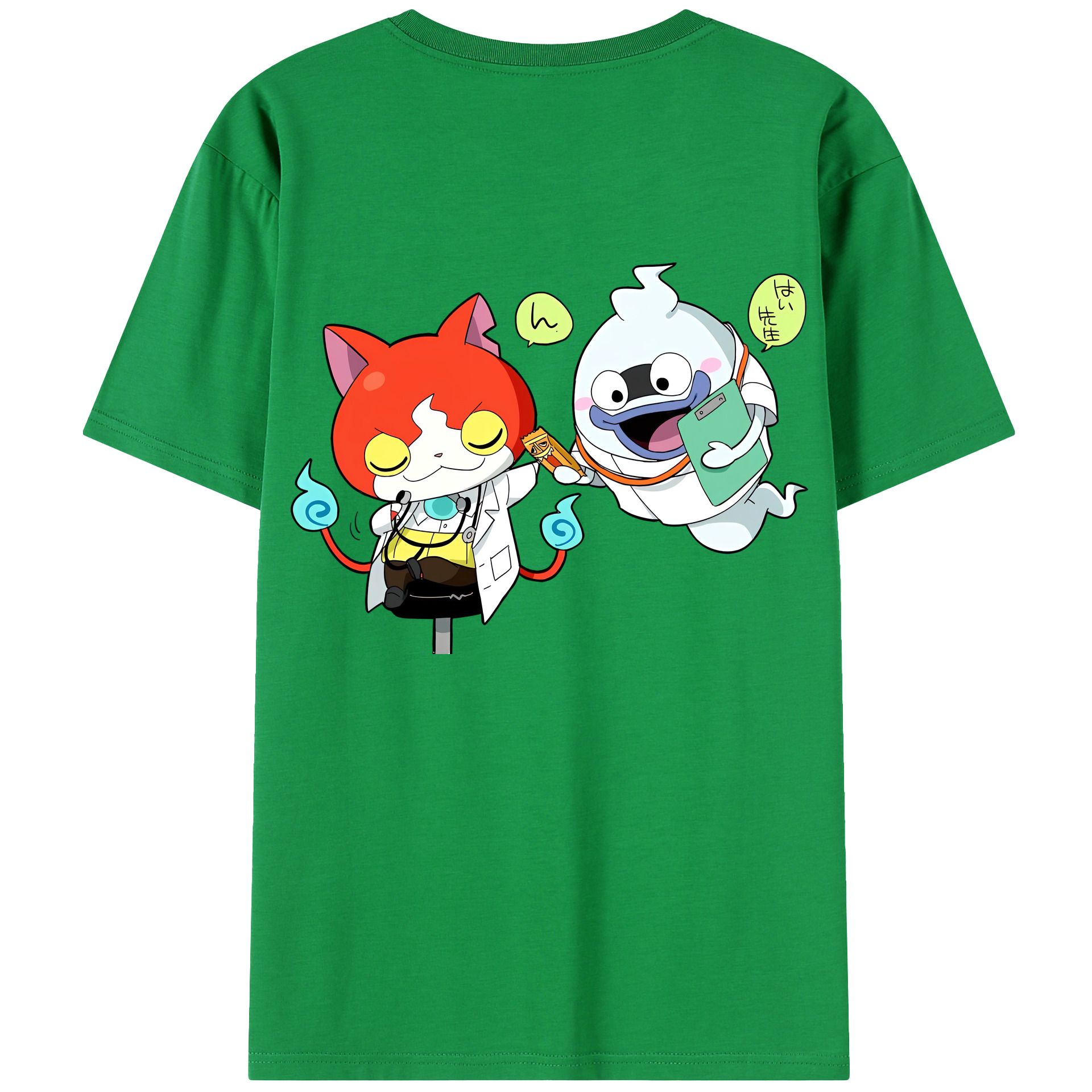 （画像用） 妖怪ウォッチ Yo-kai Watch 綿100％半袖Tシャツ（背面プリント）