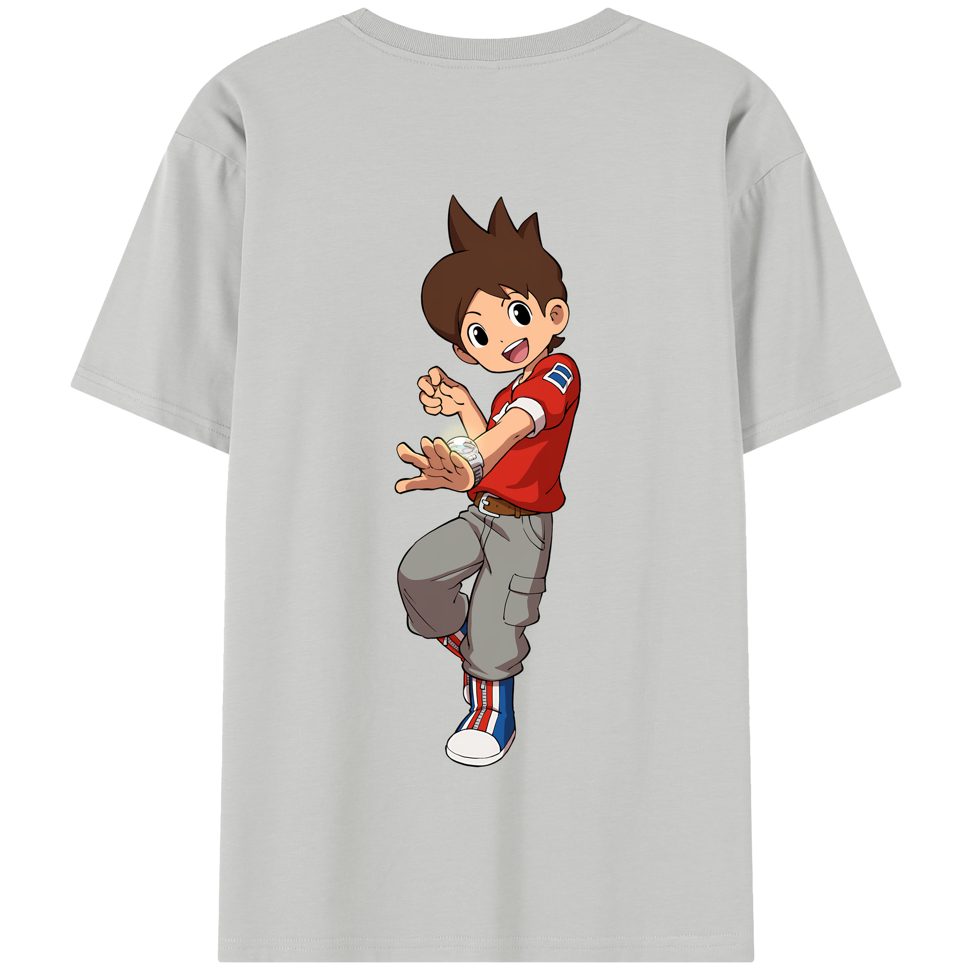 （画像用） 妖怪ウォッチ Yo-kai Watch 綿100％半袖Tシャツ（背面プリント）
