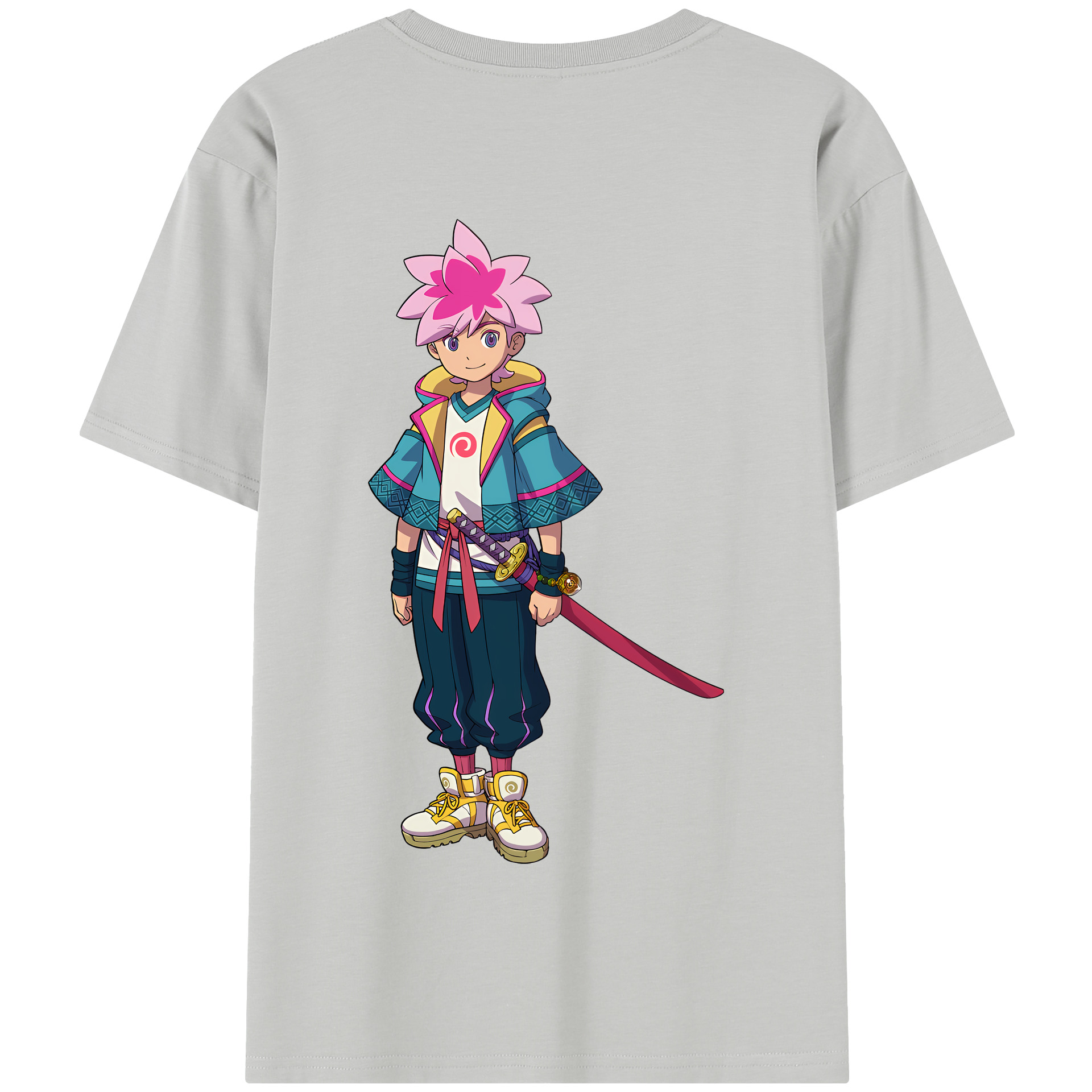 （画像用） 妖怪ウォッチ Yo-kai Watch 綿100％半袖Tシャツ（背面プリント）