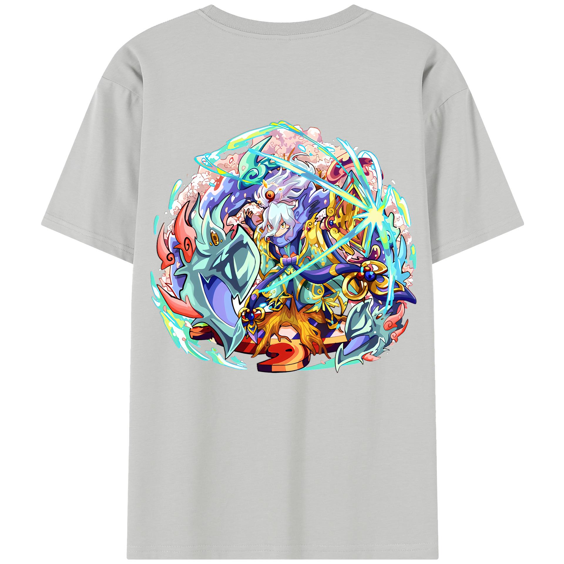 （画像用） 妖怪ウォッチ Yo-kai Watch 綿100％半袖Tシャツ（背面プリント）