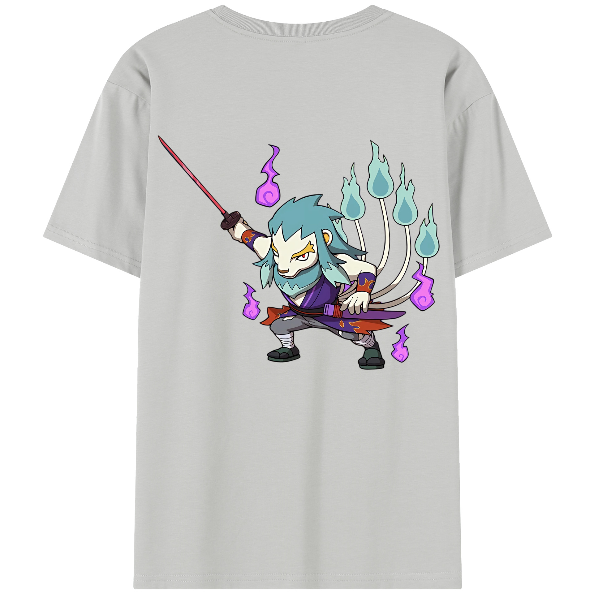 （画像用） 妖怪ウォッチ Yo-kai Watch 綿100％半袖Tシャツ（背面プリント）