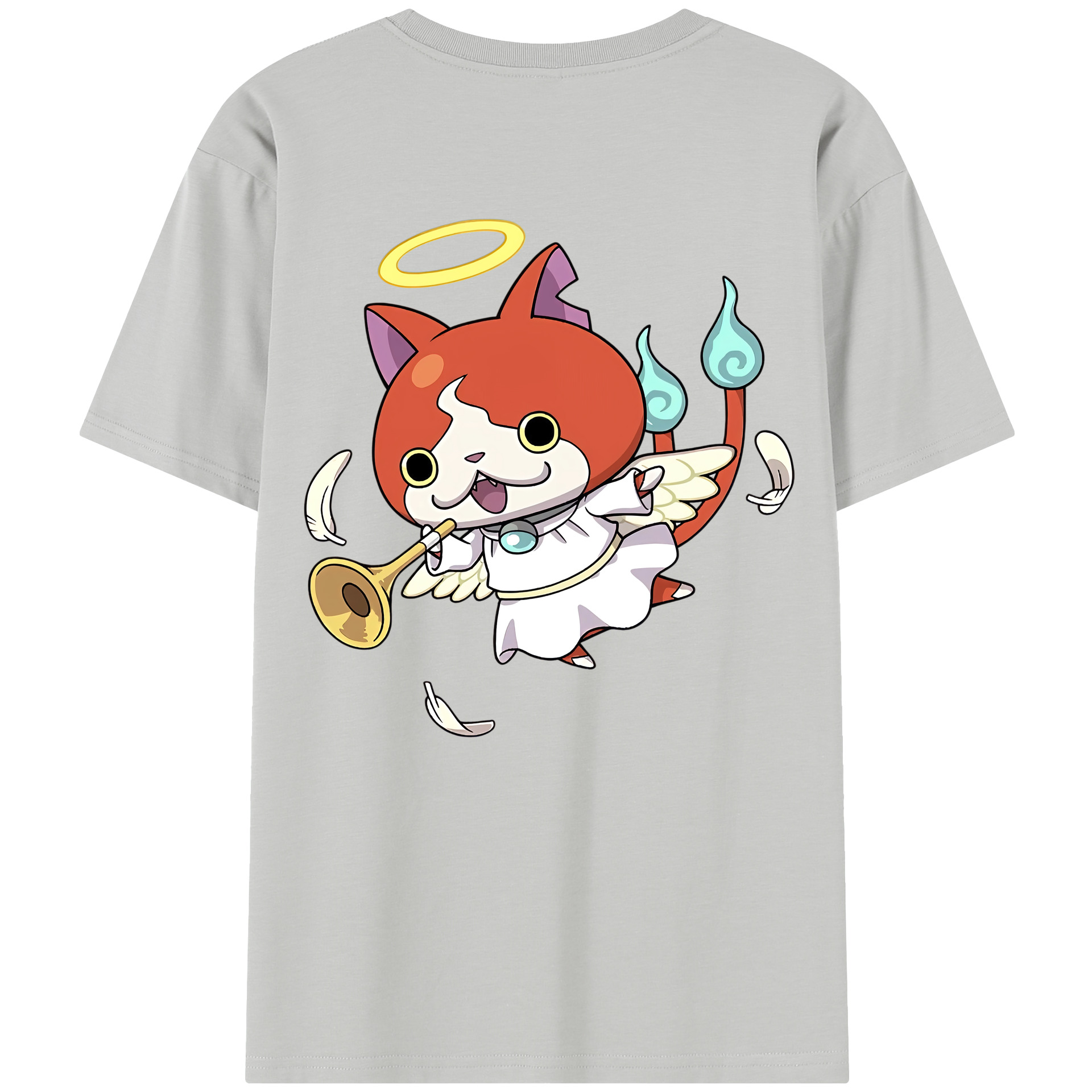 （画像用） 妖怪ウォッチ Yo-kai Watch 綿100％半袖Tシャツ（背面プリント）