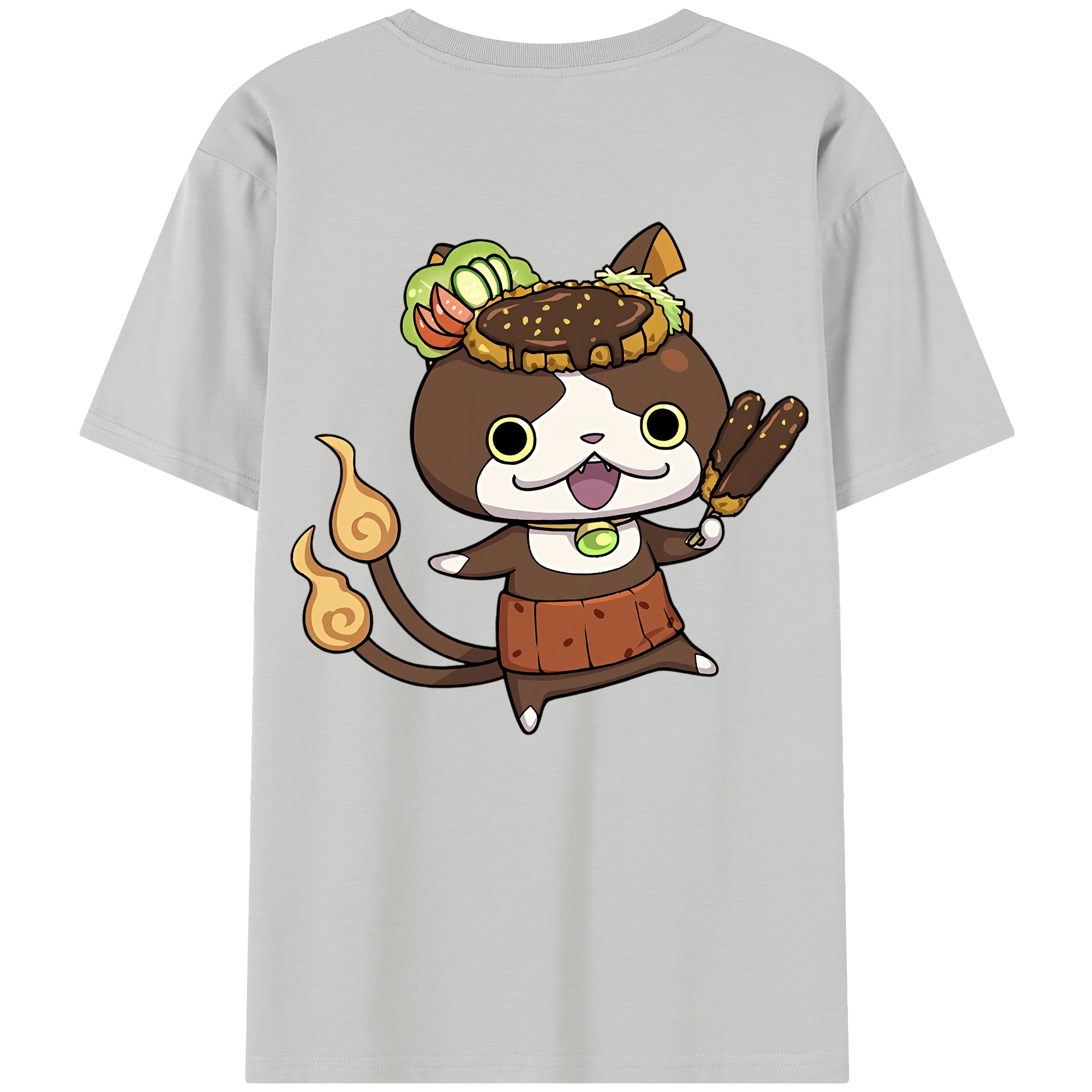 （画像用） 妖怪ウォッチ Yo-kai Watch 綿100％半袖Tシャツ（背面プリント）