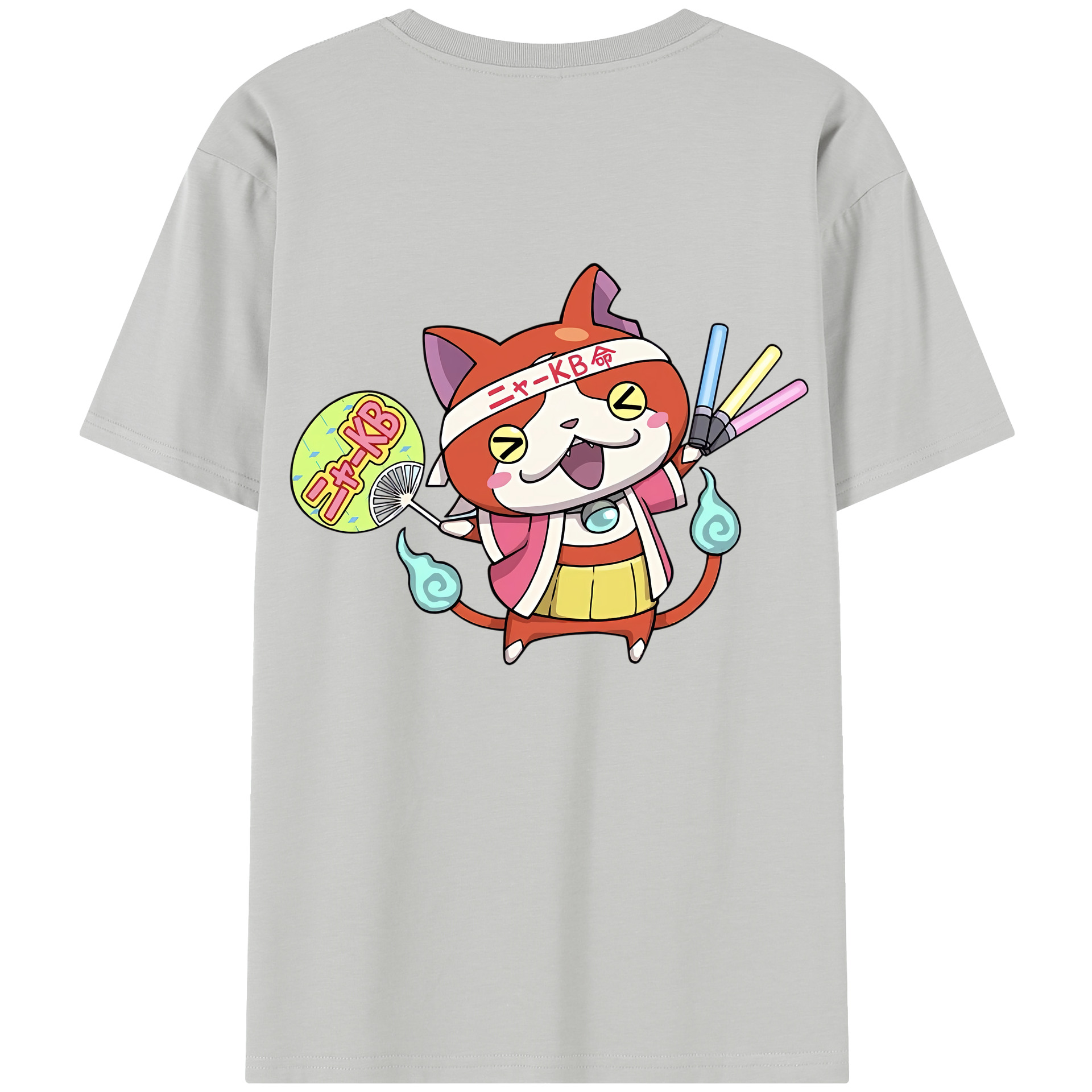 （画像用） 妖怪ウォッチ Yo-kai Watch 綿100％半袖Tシャツ（背面プリント）