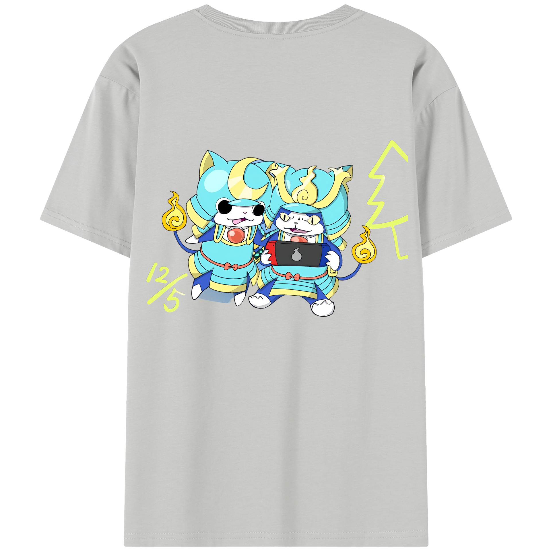 （画像用） 妖怪ウォッチ Yo-kai Watch 綿100％半袖Tシャツ（背面プリント）