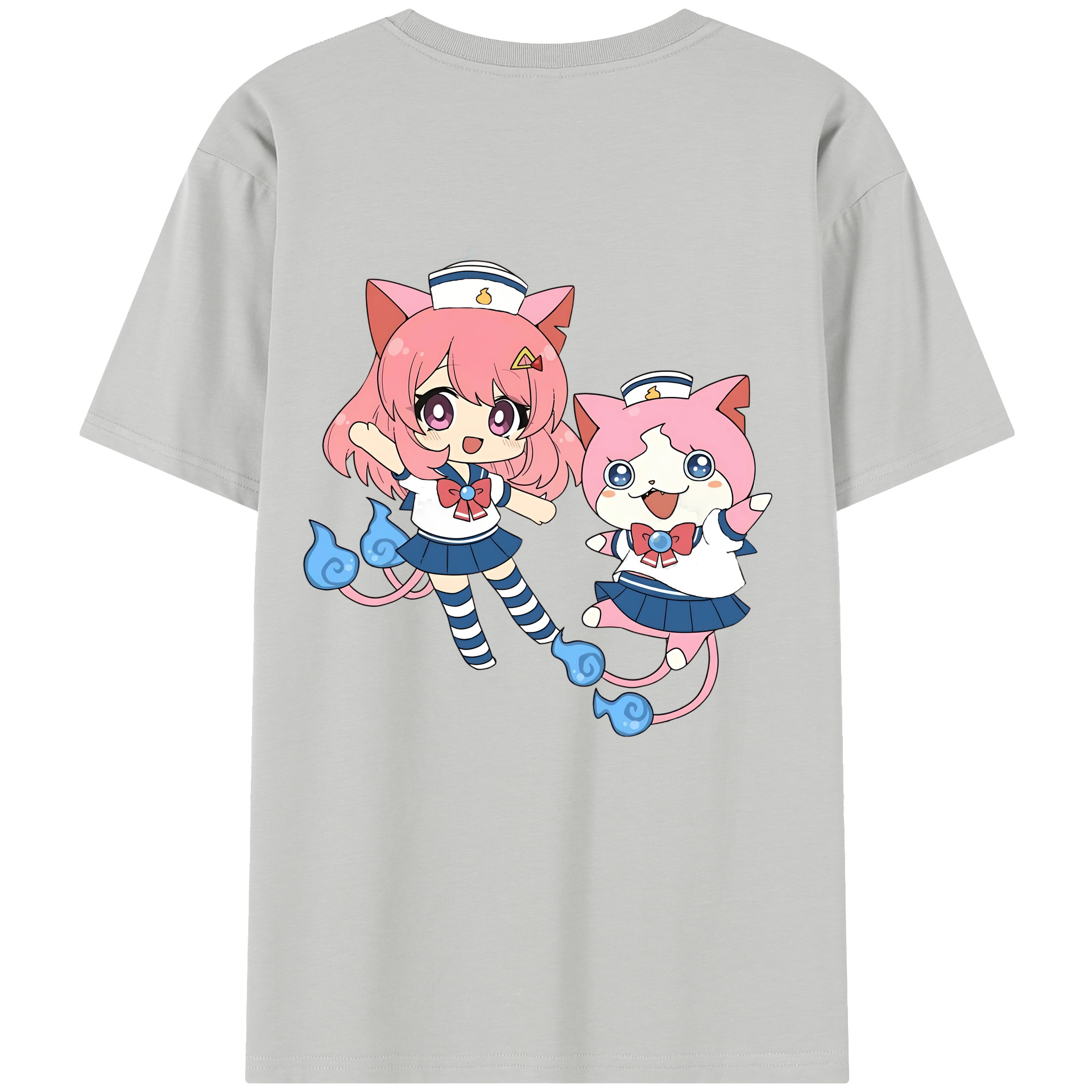 （画像用） 妖怪ウォッチ Yo-kai Watch 綿100％半袖Tシャツ（背面プリント）