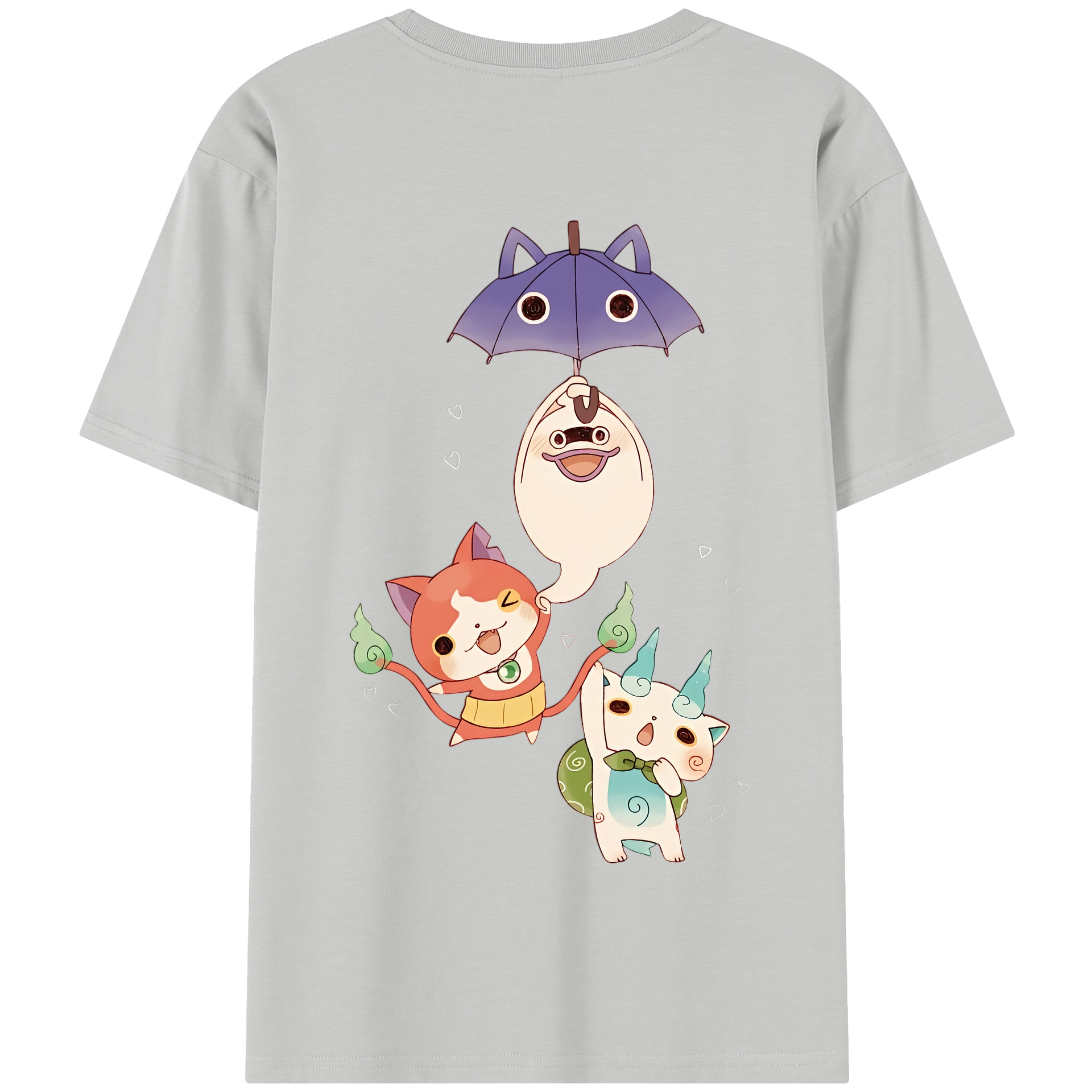 （画像用） 妖怪ウォッチ Yo-kai Watch 綿100％半袖Tシャツ（背面プリント）