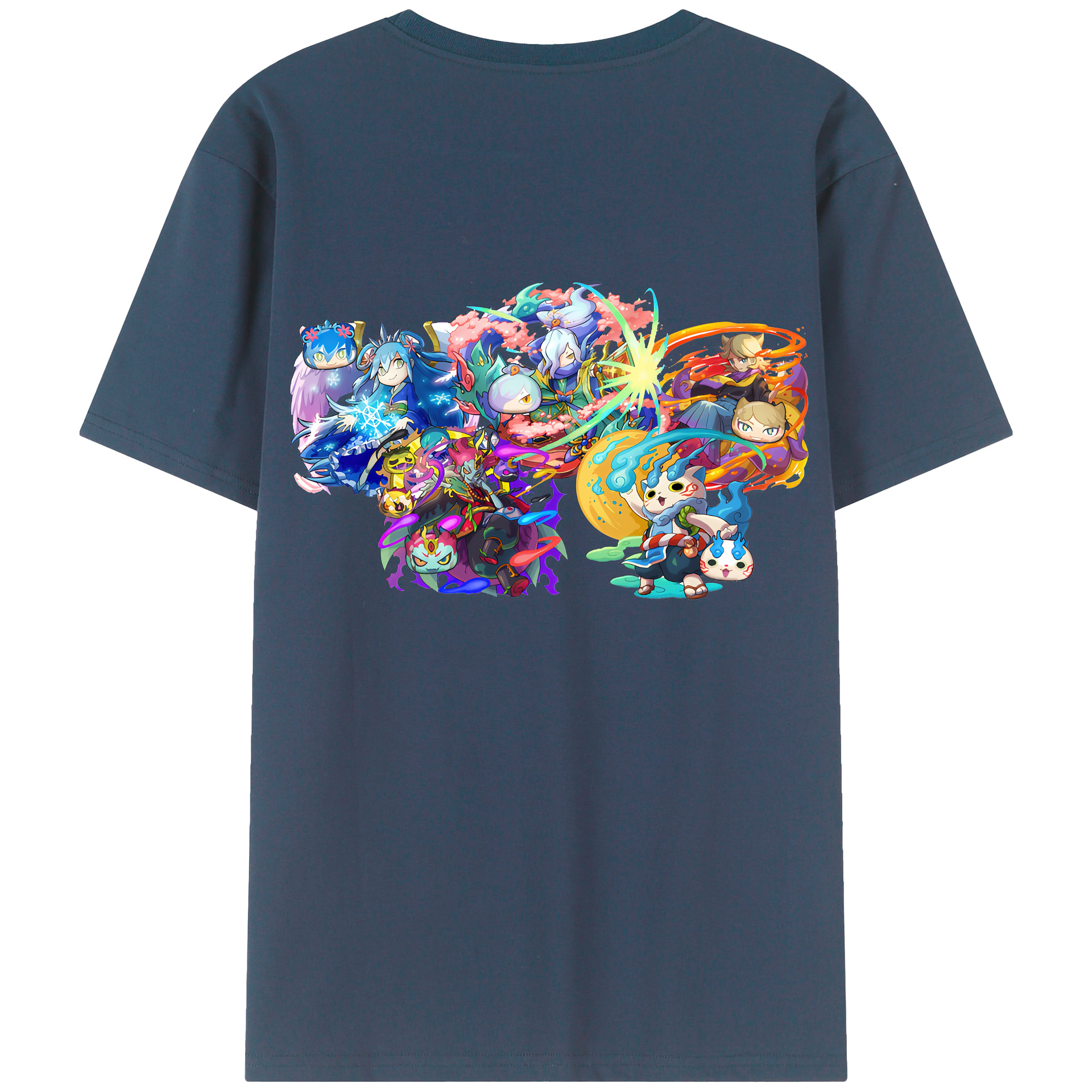 （画像用） 妖怪ウォッチ Yo-kai Watch 綿100％半袖Tシャツ（背面プリント）