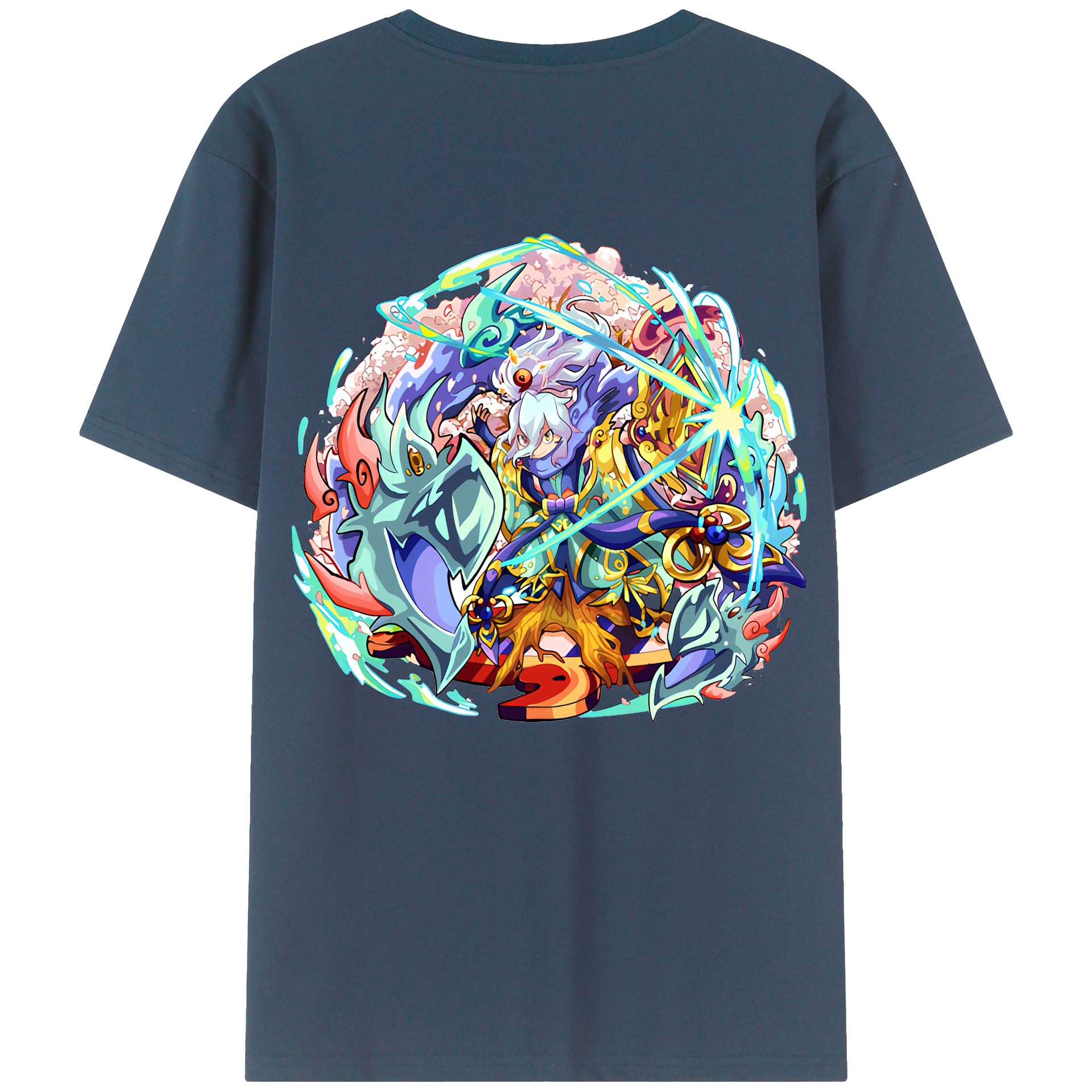 （画像用） 妖怪ウォッチ Yo-kai Watch 綿100％半袖Tシャツ（背面プリント）