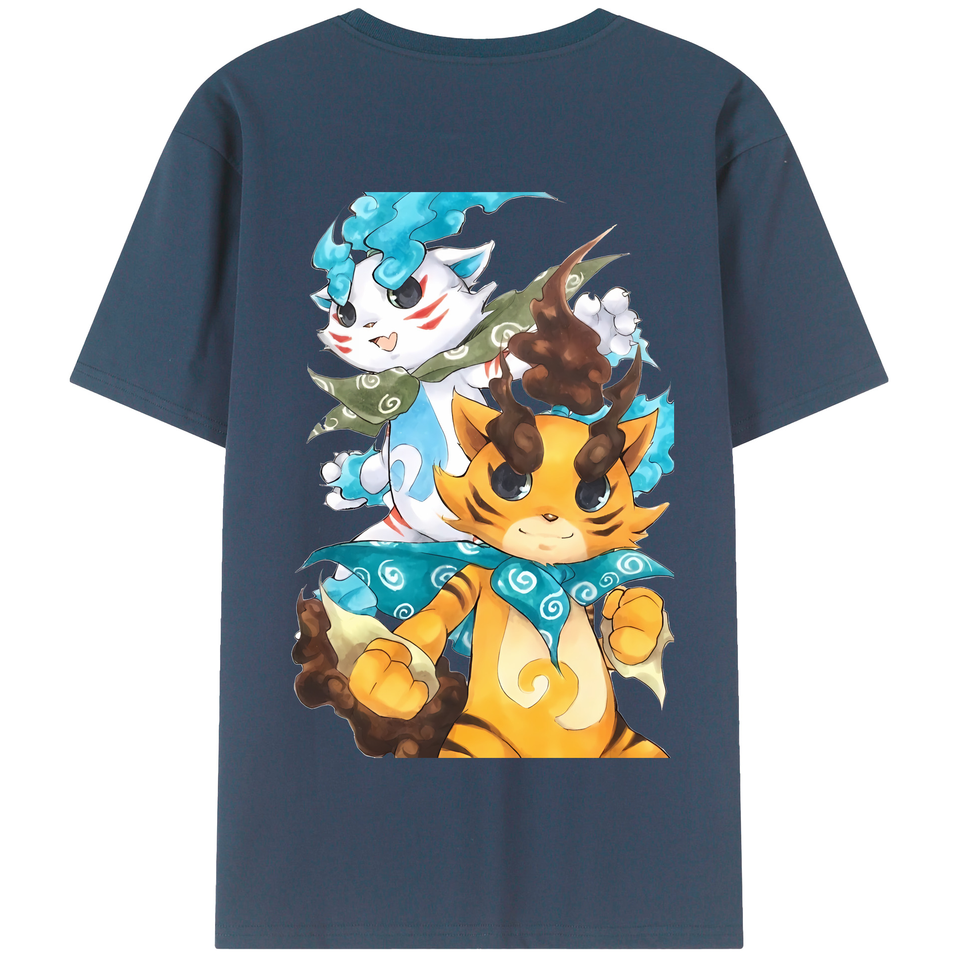 （画像用） 妖怪ウォッチ Yo-kai Watch 綿100％半袖Tシャツ（背面プリント）