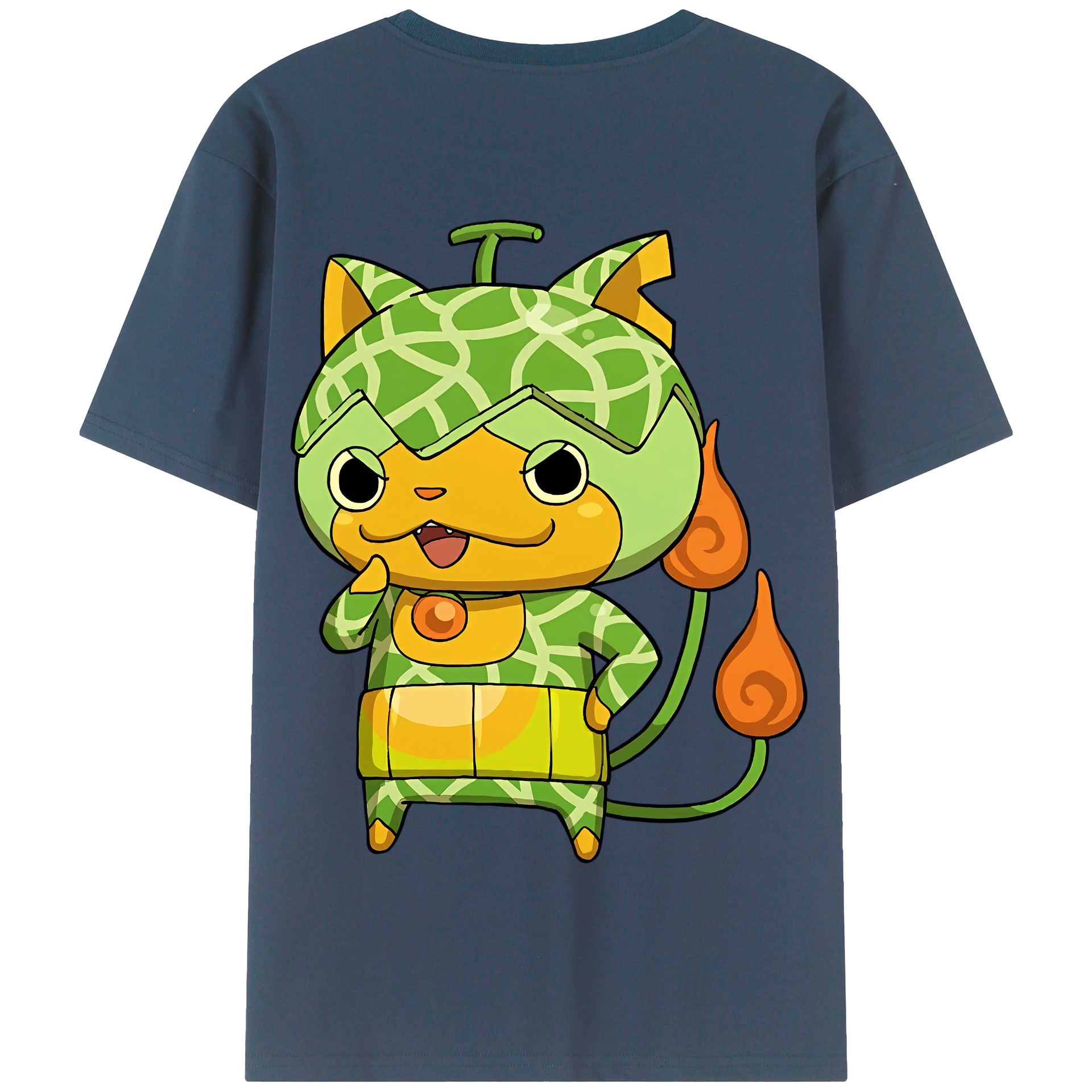 （画像用） 妖怪ウォッチ Yo-kai Watch 綿100％半袖Tシャツ（背面プリント）