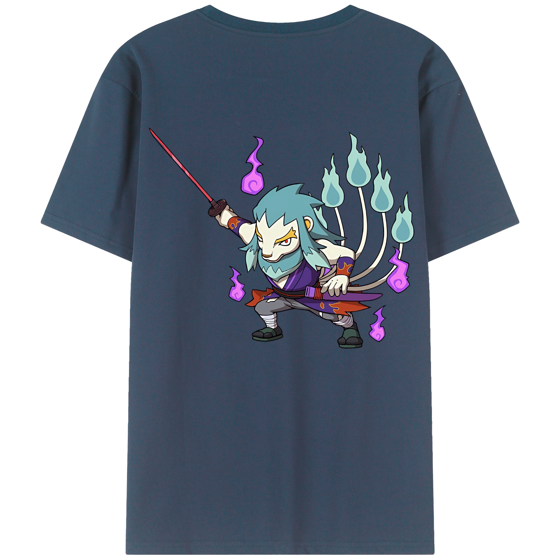 （画像用） 妖怪ウォッチ Yo-kai Watch 綿100％半袖Tシャツ（背面プリント）