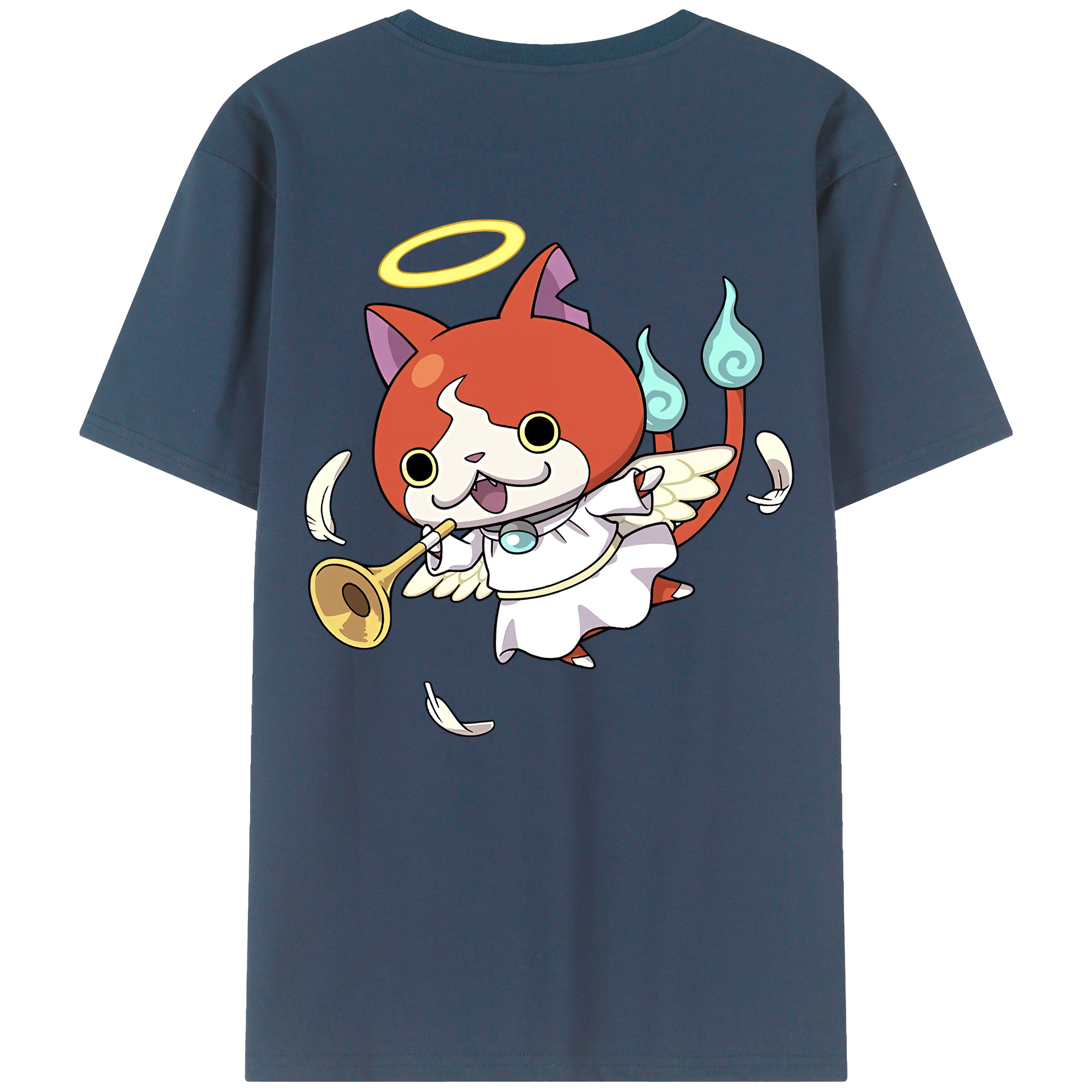 （画像用） 妖怪ウォッチ Yo-kai Watch 綿100％半袖Tシャツ（背面プリント）