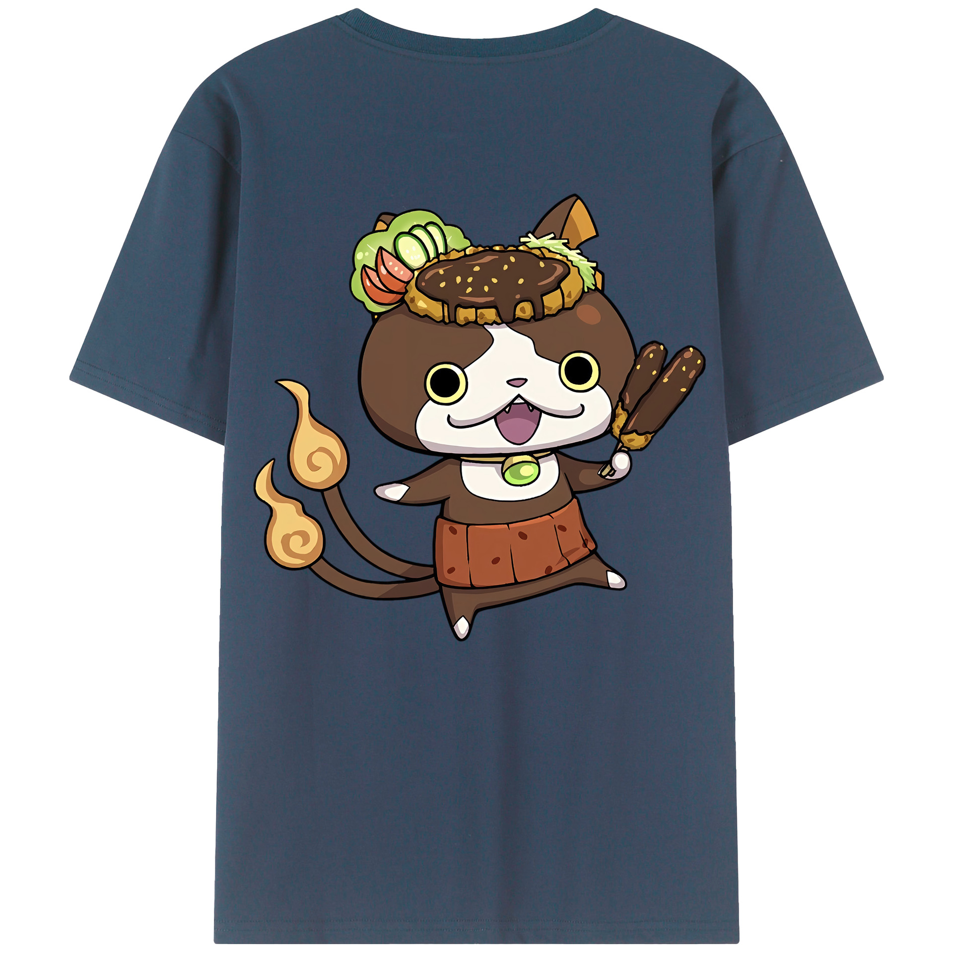 （画像用） 妖怪ウォッチ Yo-kai Watch 綿100％半袖Tシャツ（背面プリント）