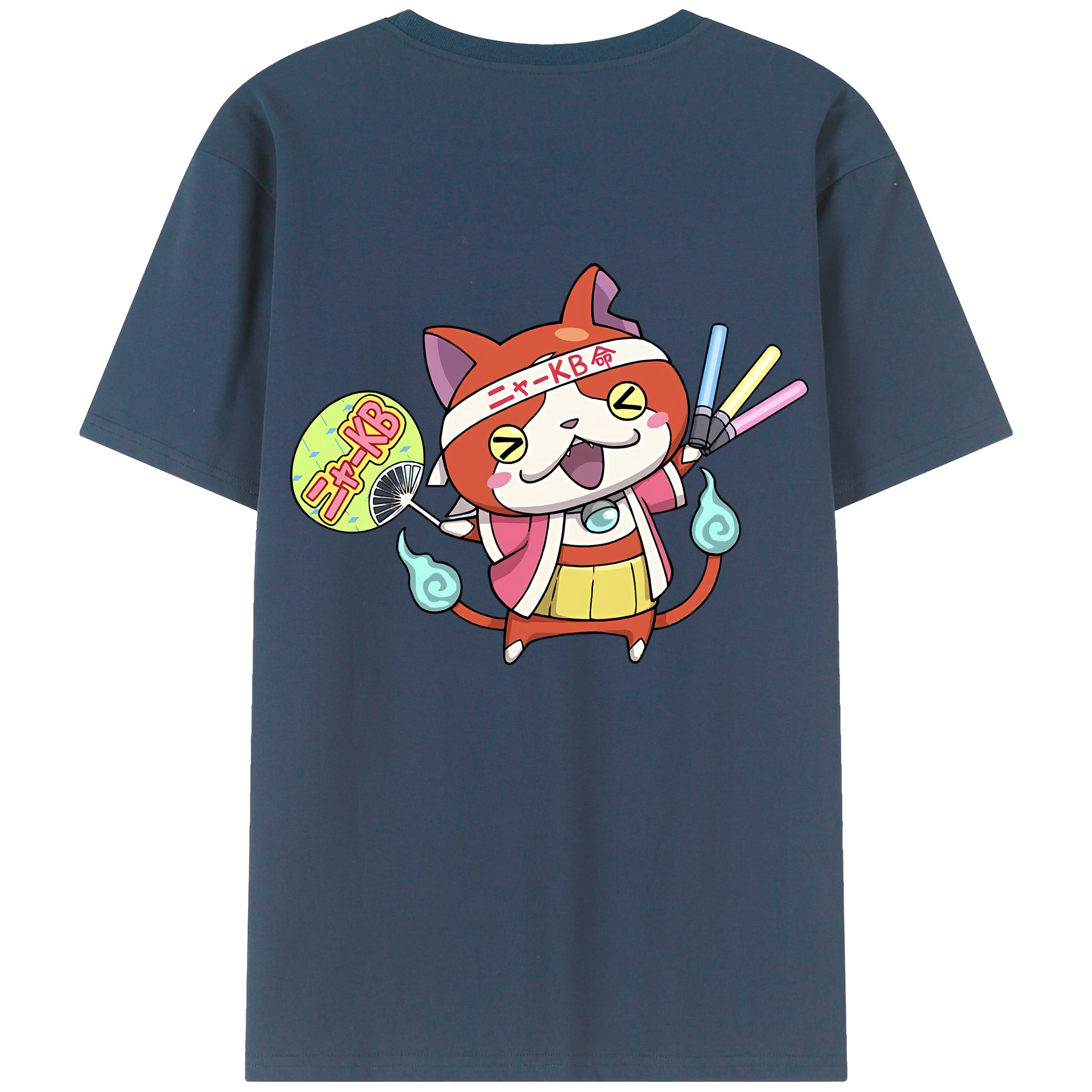 （画像用） 妖怪ウォッチ Yo-kai Watch 綿100％半袖Tシャツ（背面プリント）
