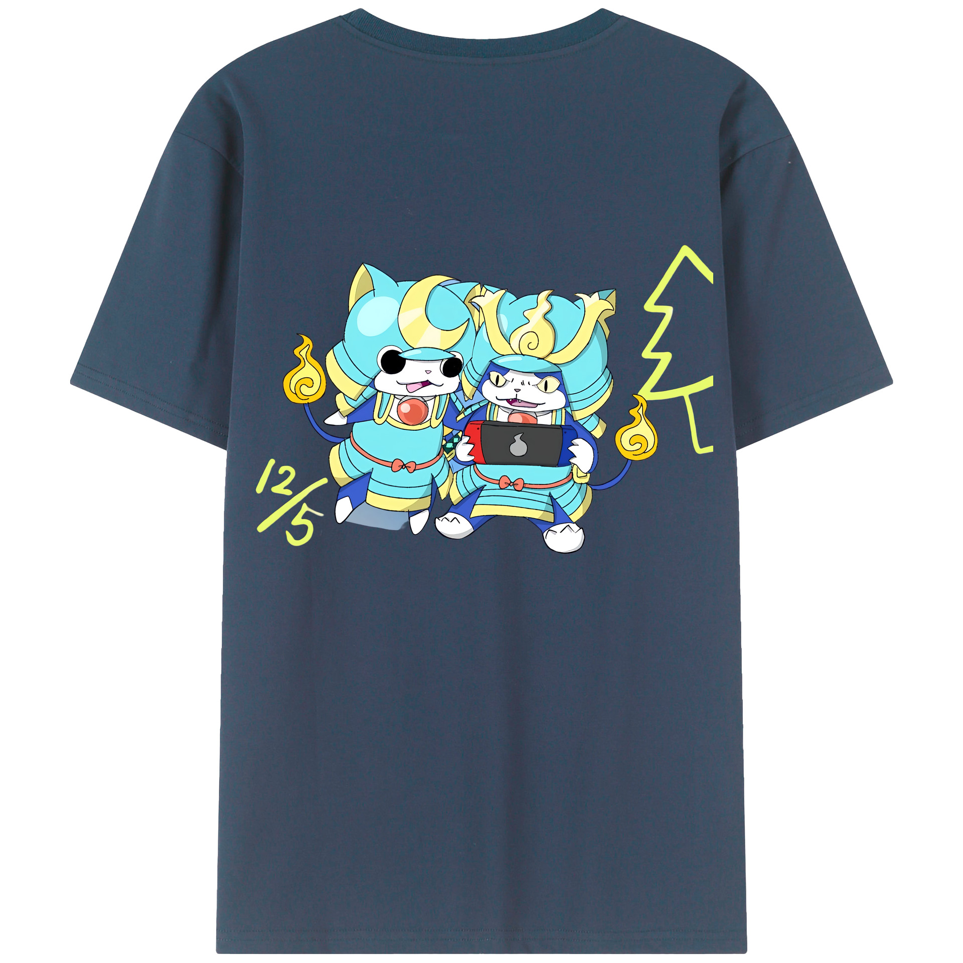 （画像用） 妖怪ウォッチ Yo-kai Watch 綿100％半袖Tシャツ（背面プリント）