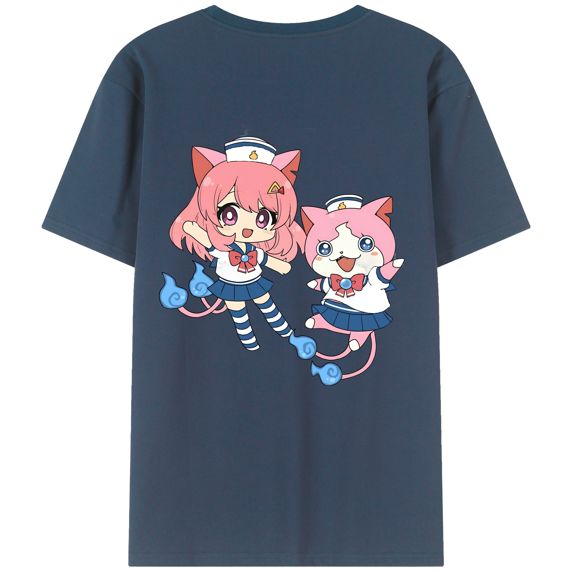 （画像用） 妖怪ウォッチ Yo-kai Watch 綿100％半袖Tシャツ（背面プリント）