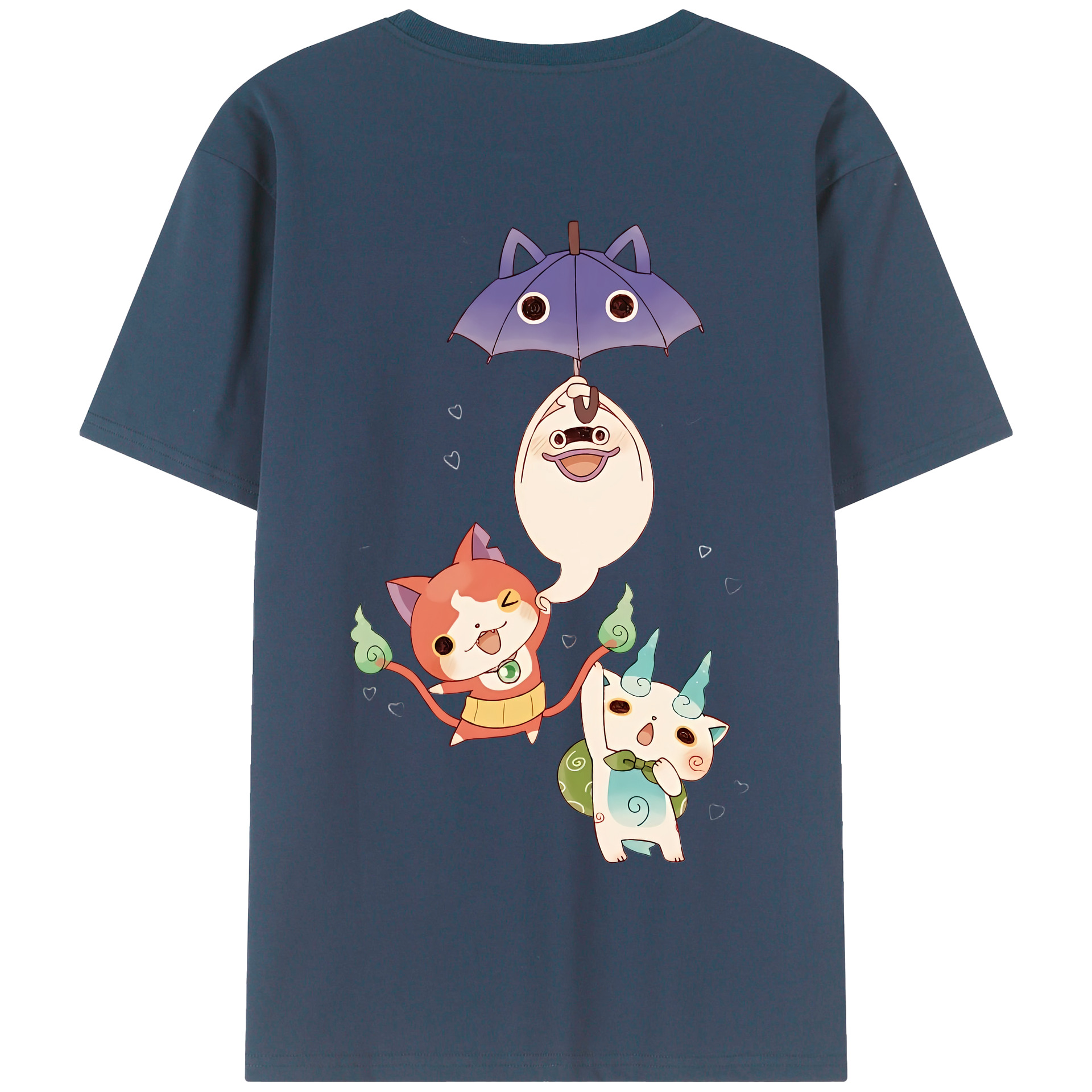 （画像用） 妖怪ウォッチ Yo-kai Watch 綿100％半袖Tシャツ（背面プリント）