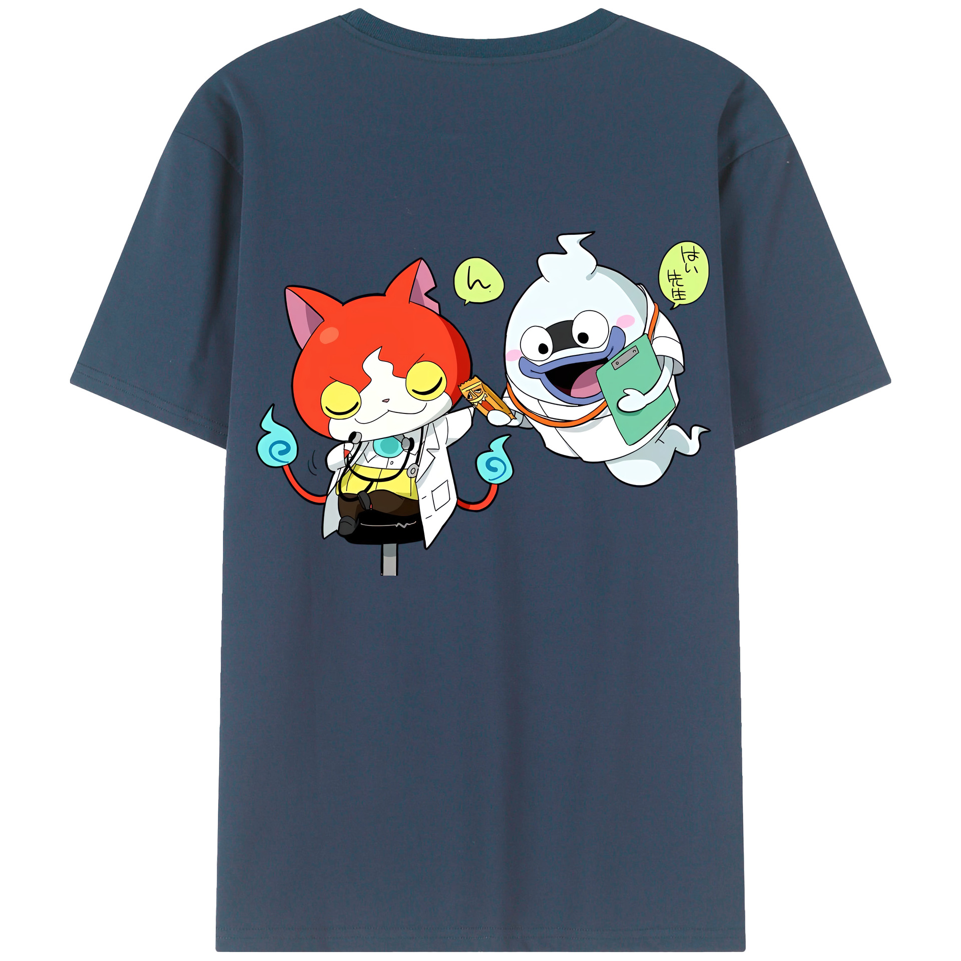 （画像用） 妖怪ウォッチ Yo-kai Watch 綿100％半袖Tシャツ（背面プリント）