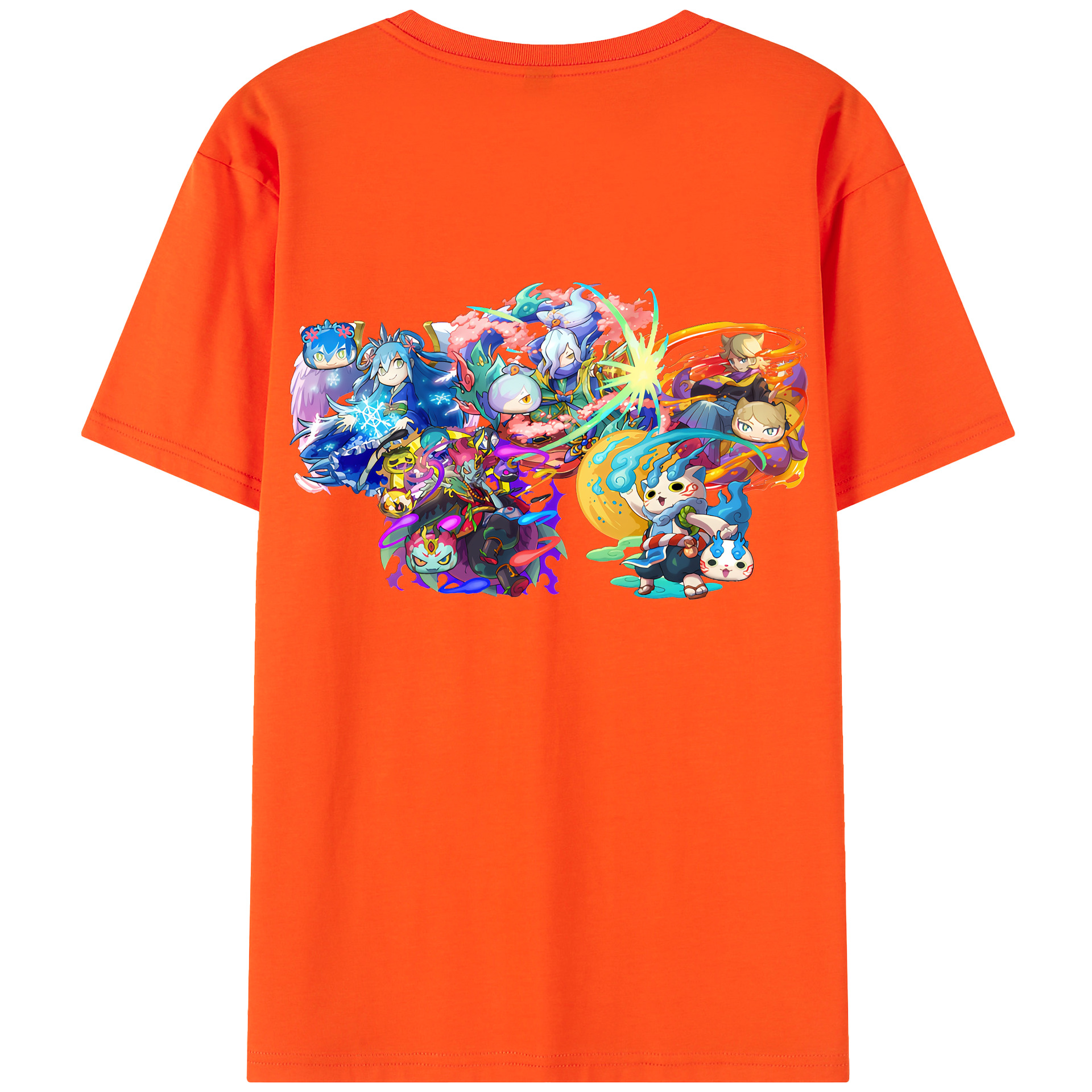 （画像用） 妖怪ウォッチ Yo-kai Watch 綿100％半袖Tシャツ（背面プリント）