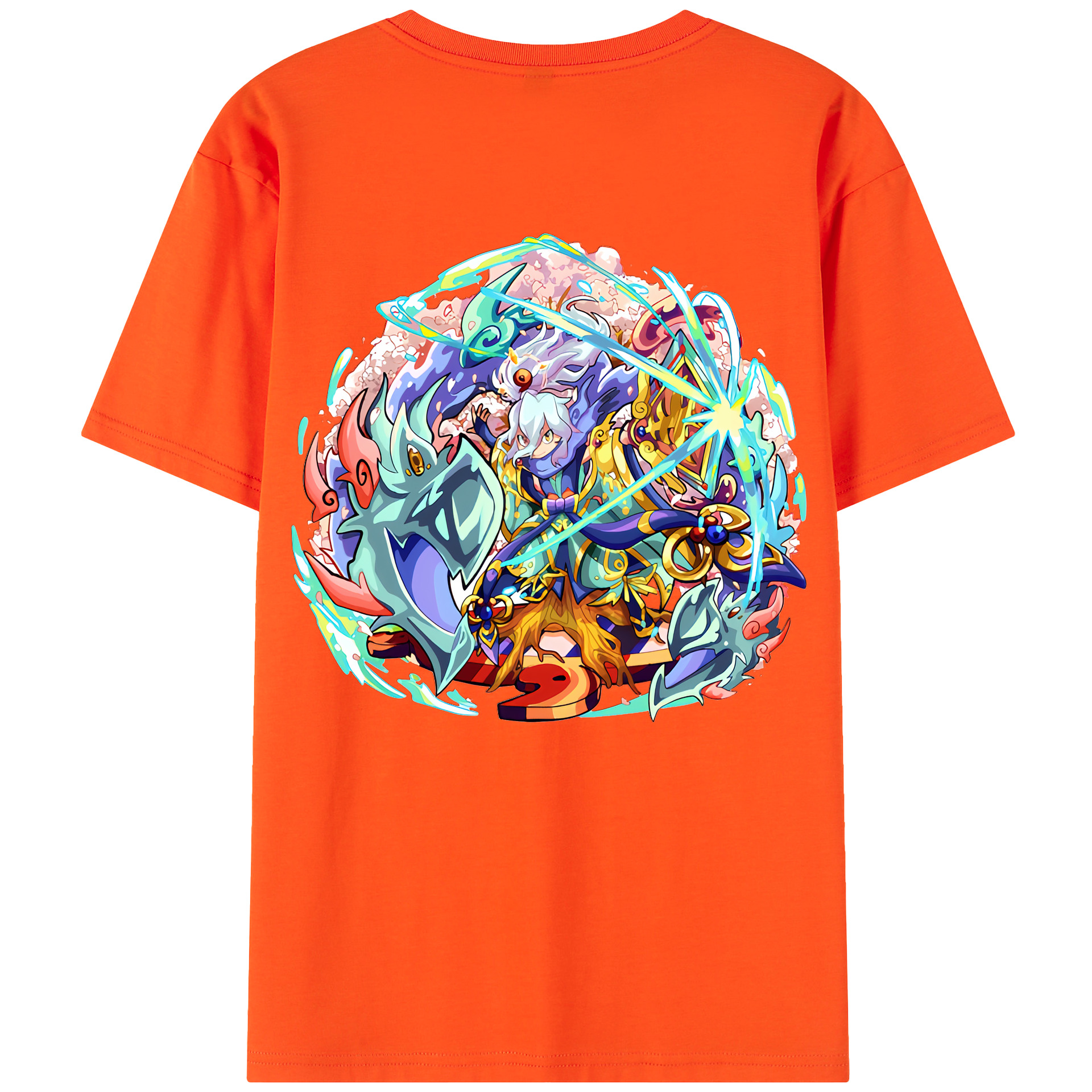 （画像用） 妖怪ウォッチ Yo-kai Watch 綿100％半袖Tシャツ（背面プリント）