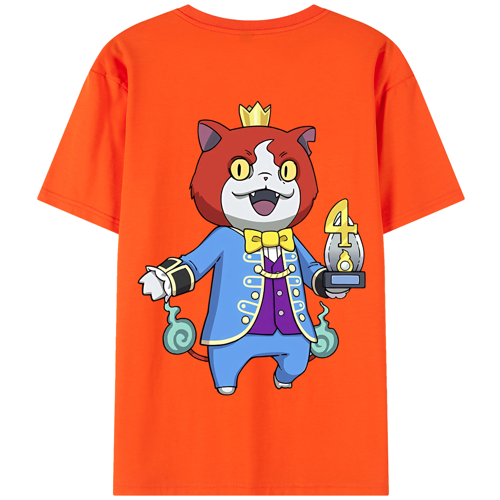 （画像用） 妖怪ウォッチ Yo-kai Watch 綿100％半袖Tシャツ（背面プリント）