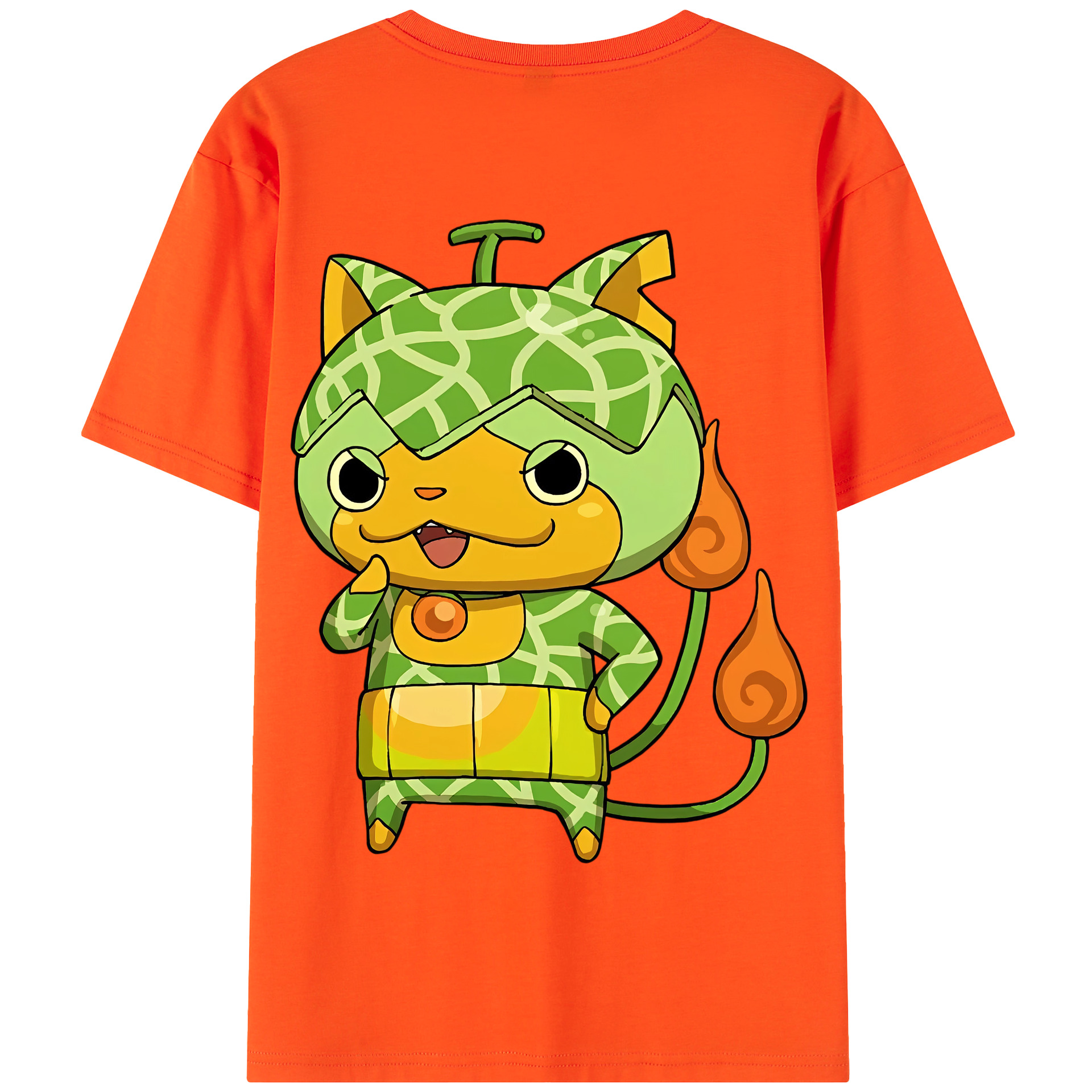 （画像用） 妖怪ウォッチ Yo-kai Watch 綿100％半袖Tシャツ（背面プリント）