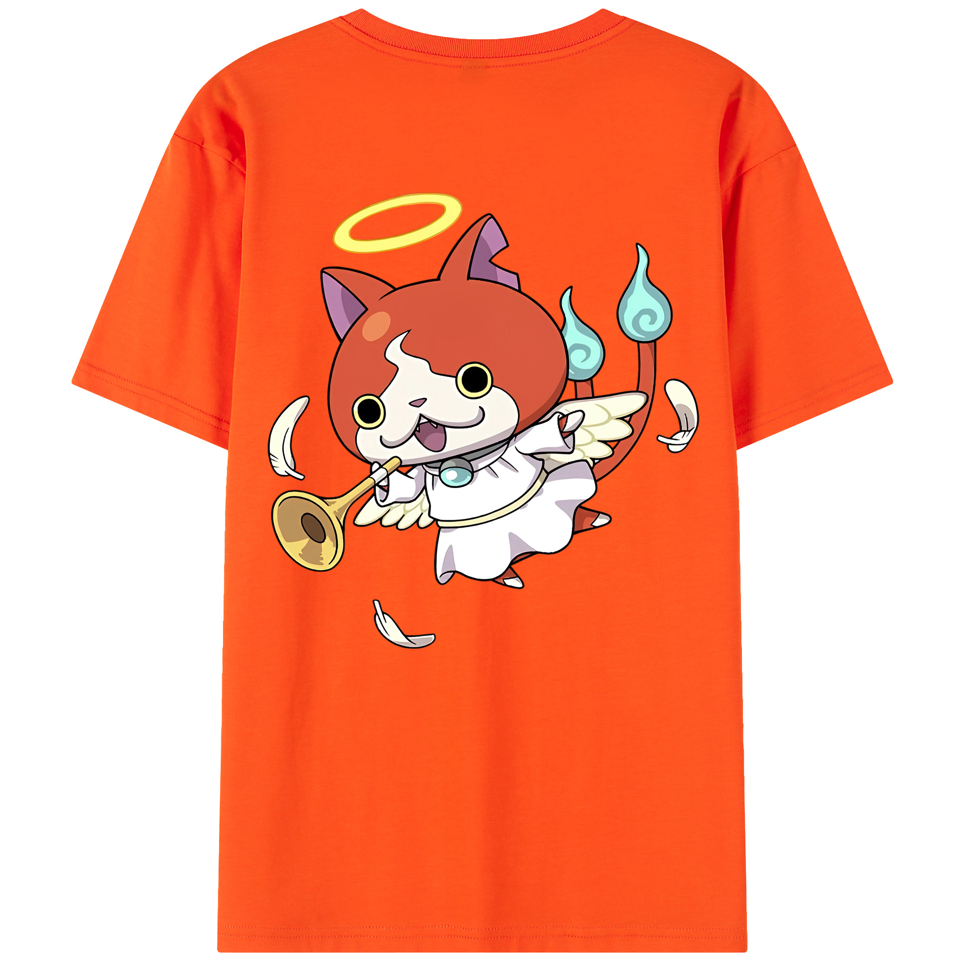 （画像用） 妖怪ウォッチ Yo-kai Watch 綿100％半袖Tシャツ（背面プリント）