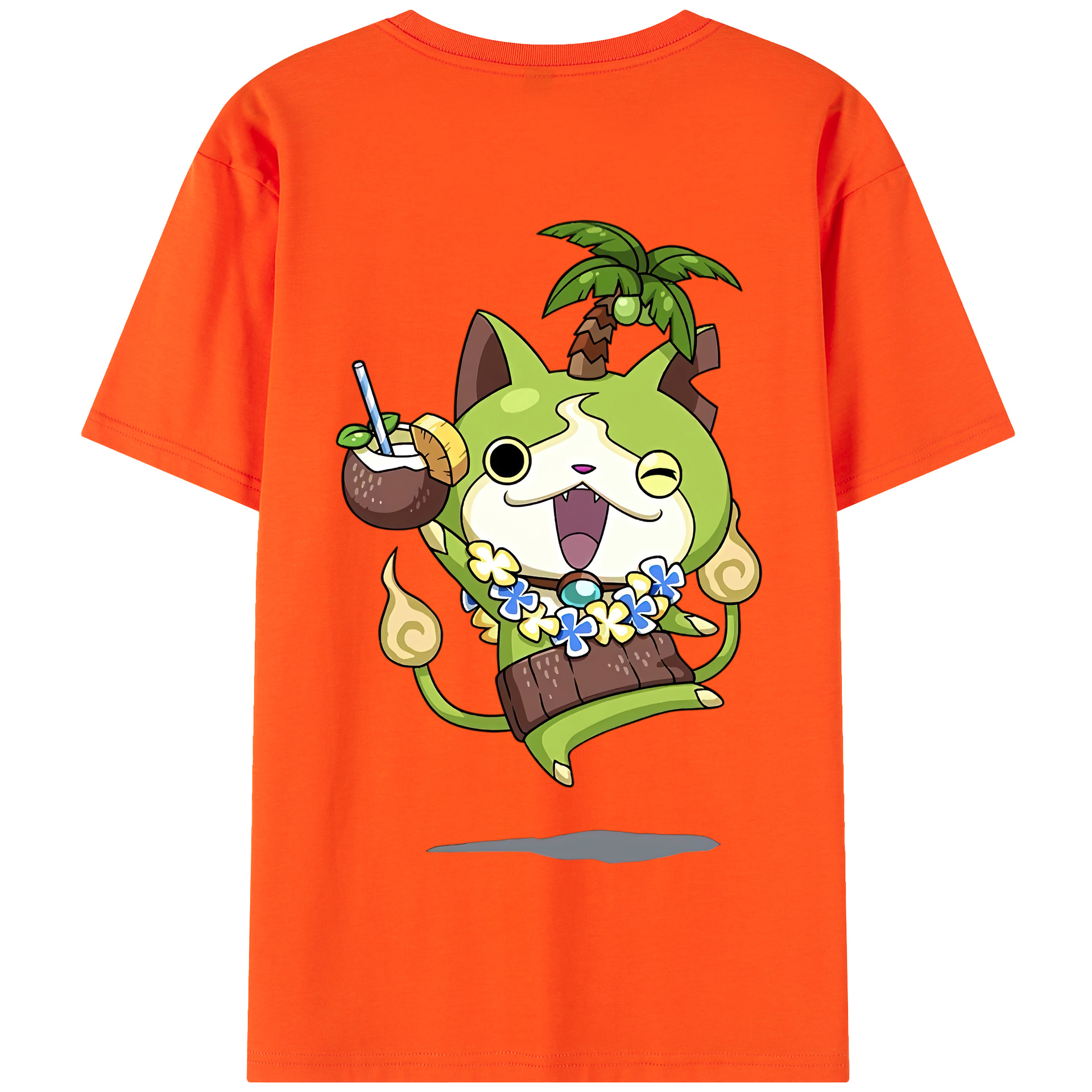 （画像用） 妖怪ウォッチ Yo-kai Watch 綿100％半袖Tシャツ（背面プリント）