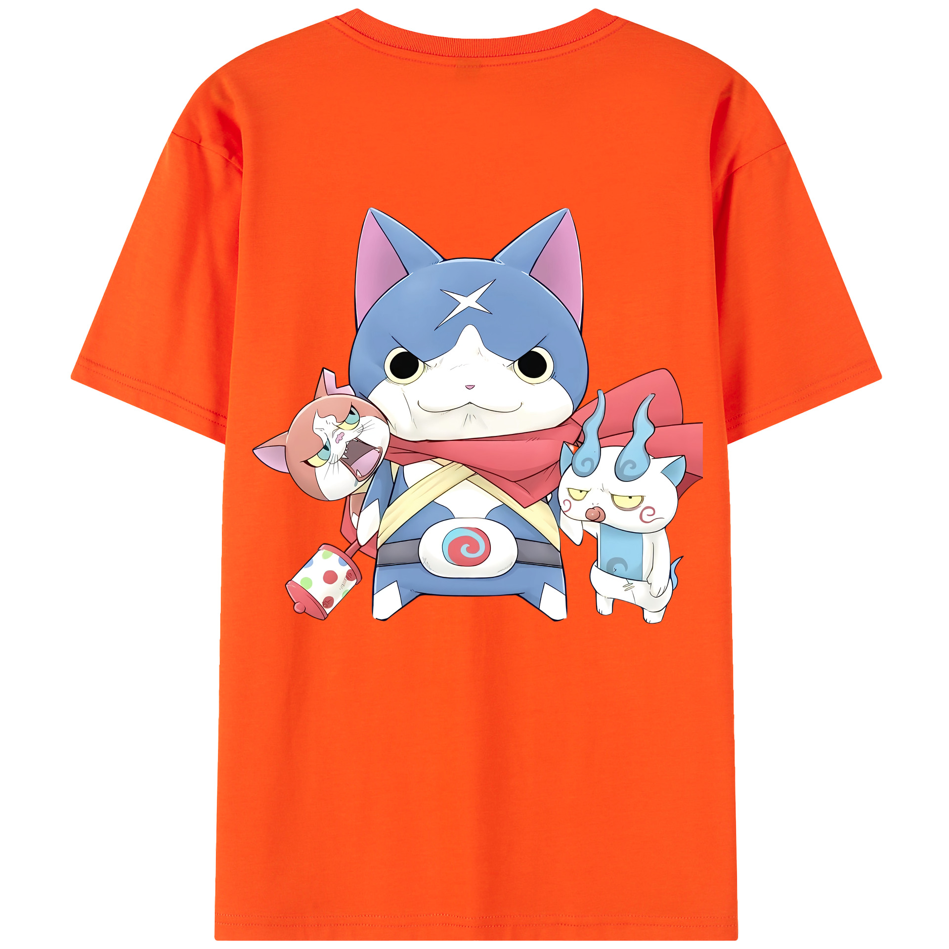 （画像用） 妖怪ウォッチ Yo-kai Watch 綿100％半袖Tシャツ（背面プリント）