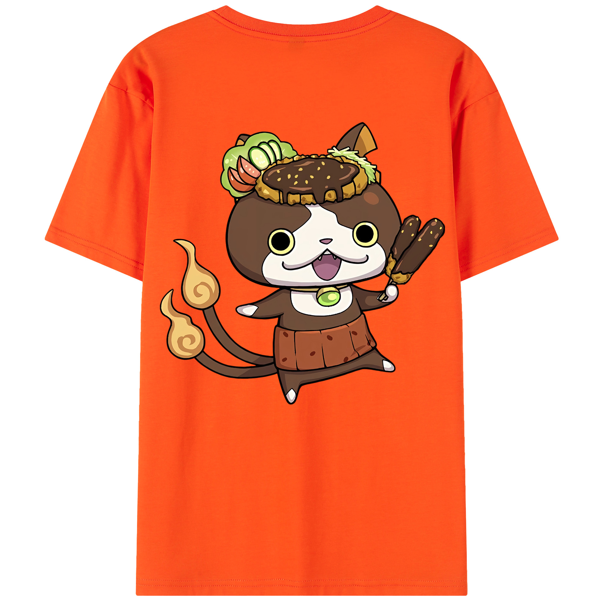 （画像用） 妖怪ウォッチ Yo-kai Watch 綿100％半袖Tシャツ（背面プリント）