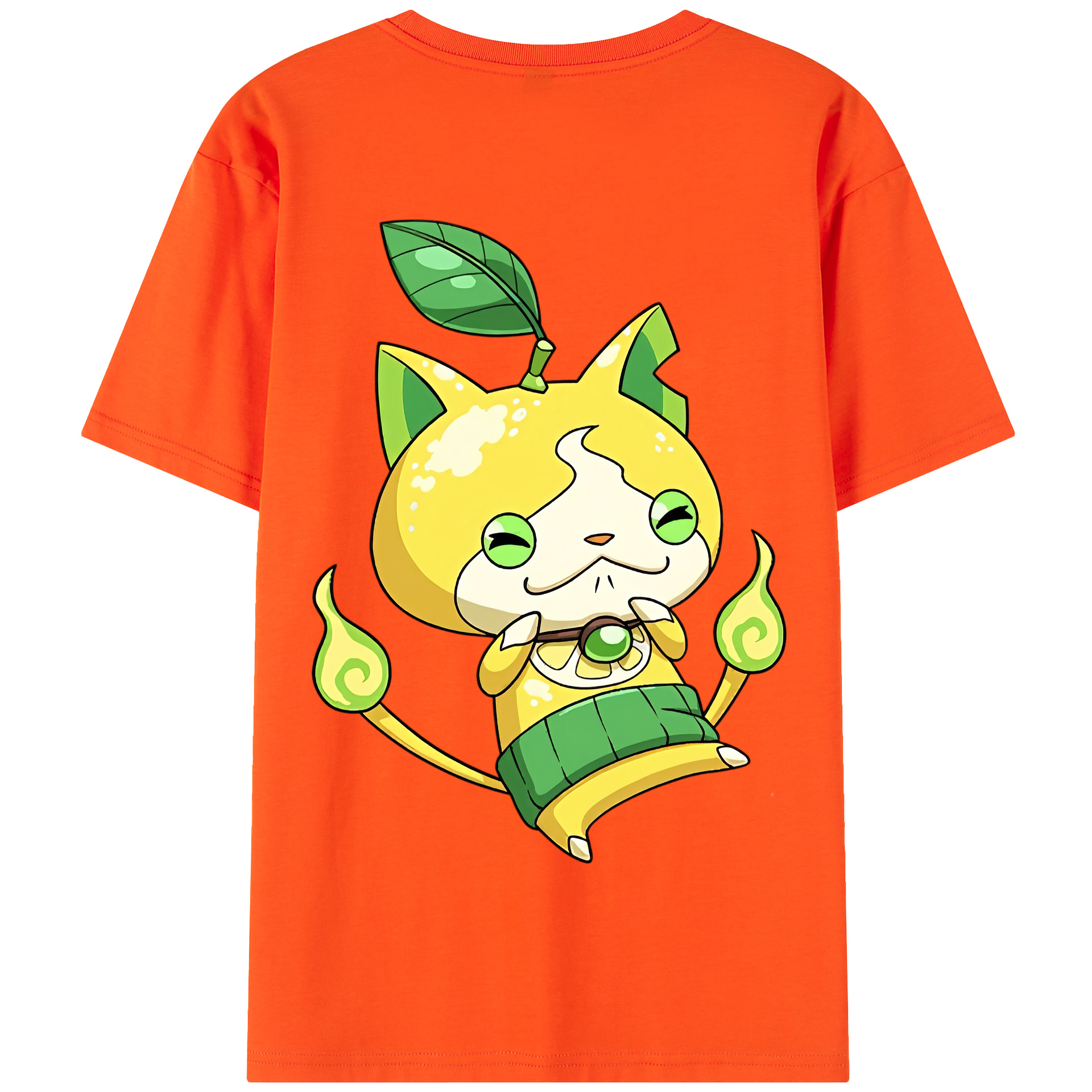 （画像用） 妖怪ウォッチ Yo-kai Watch 綿100％半袖Tシャツ（背面プリント）