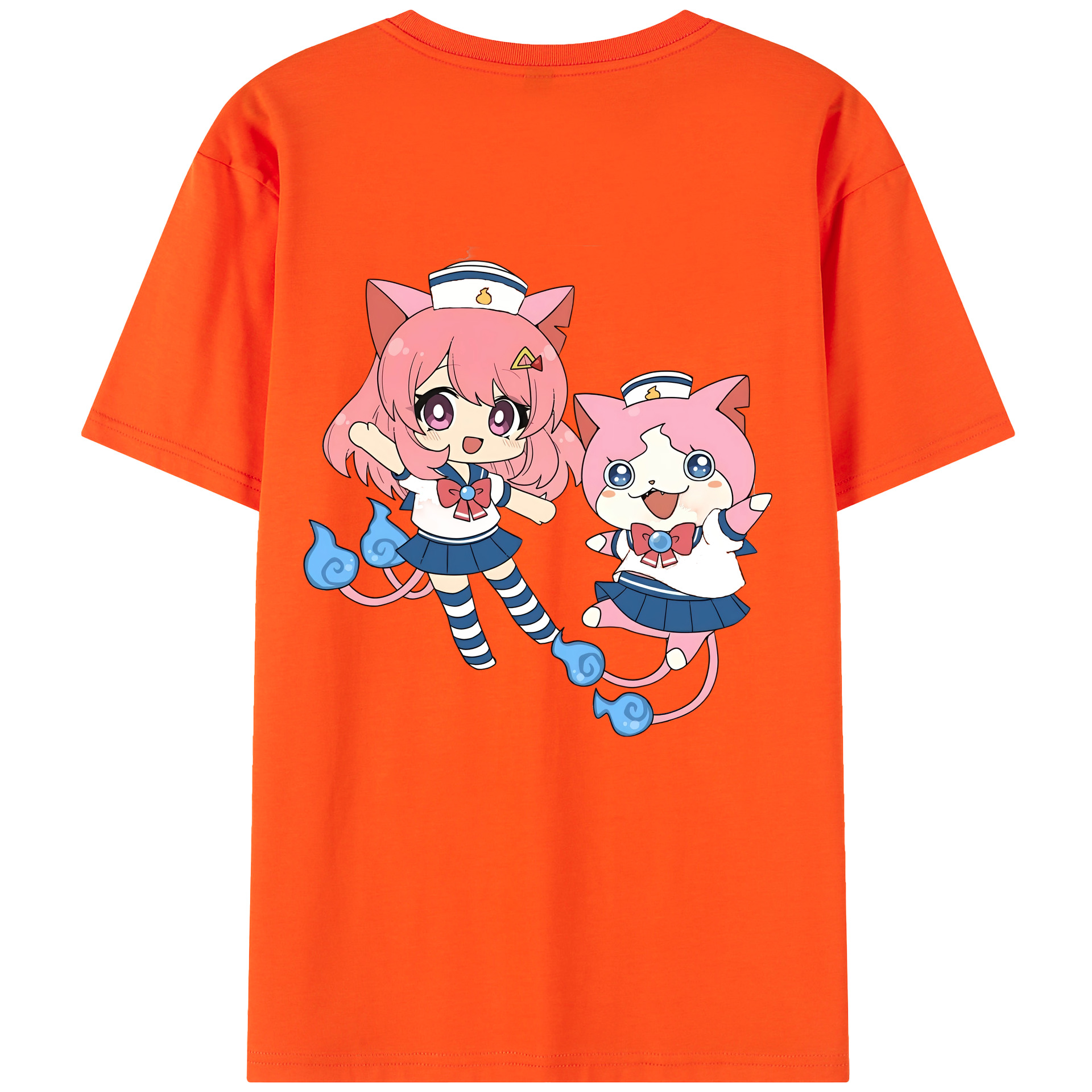 （画像用） 妖怪ウォッチ Yo-kai Watch 綿100％半袖Tシャツ（背面プリント）