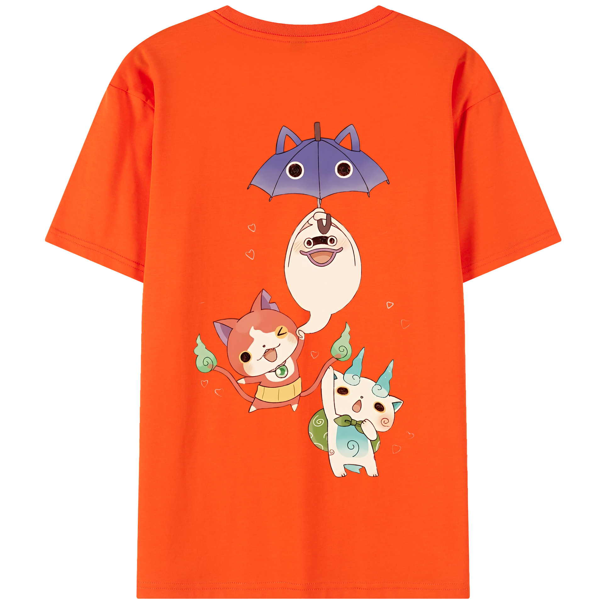 （画像用） 妖怪ウォッチ Yo-kai Watch 綿100％半袖Tシャツ（背面プリント）