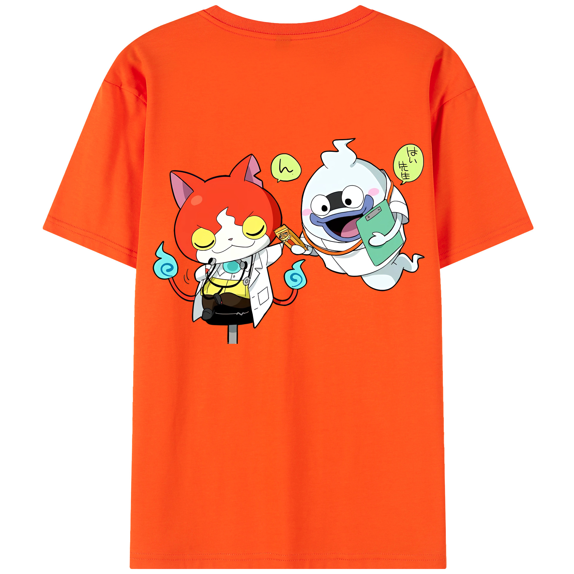 （画像用） 妖怪ウォッチ Yo-kai Watch 綿100％半袖Tシャツ（背面プリント）