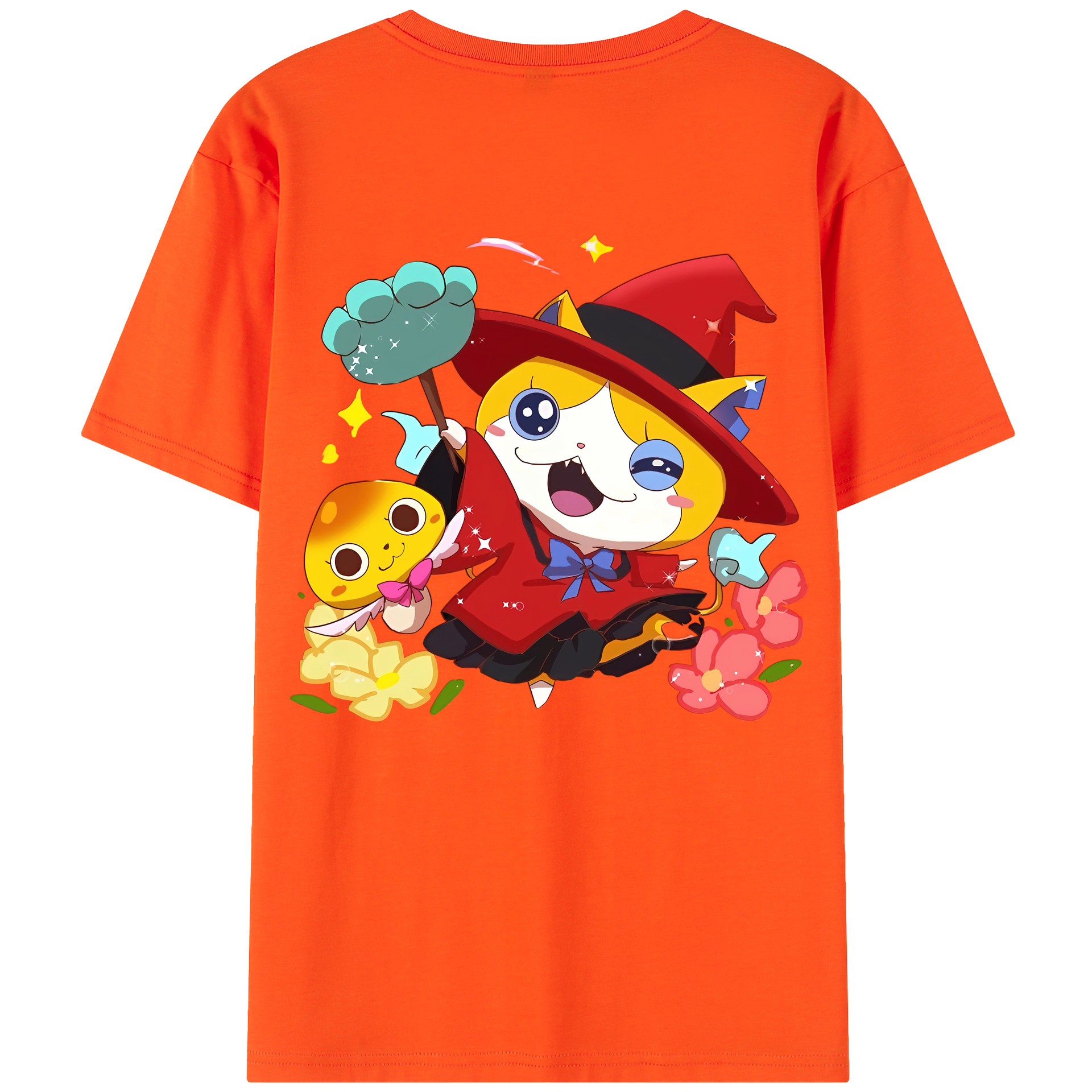 （画像用） 妖怪ウォッチ Yo-kai Watch 綿100％半袖Tシャツ（背面プリント）