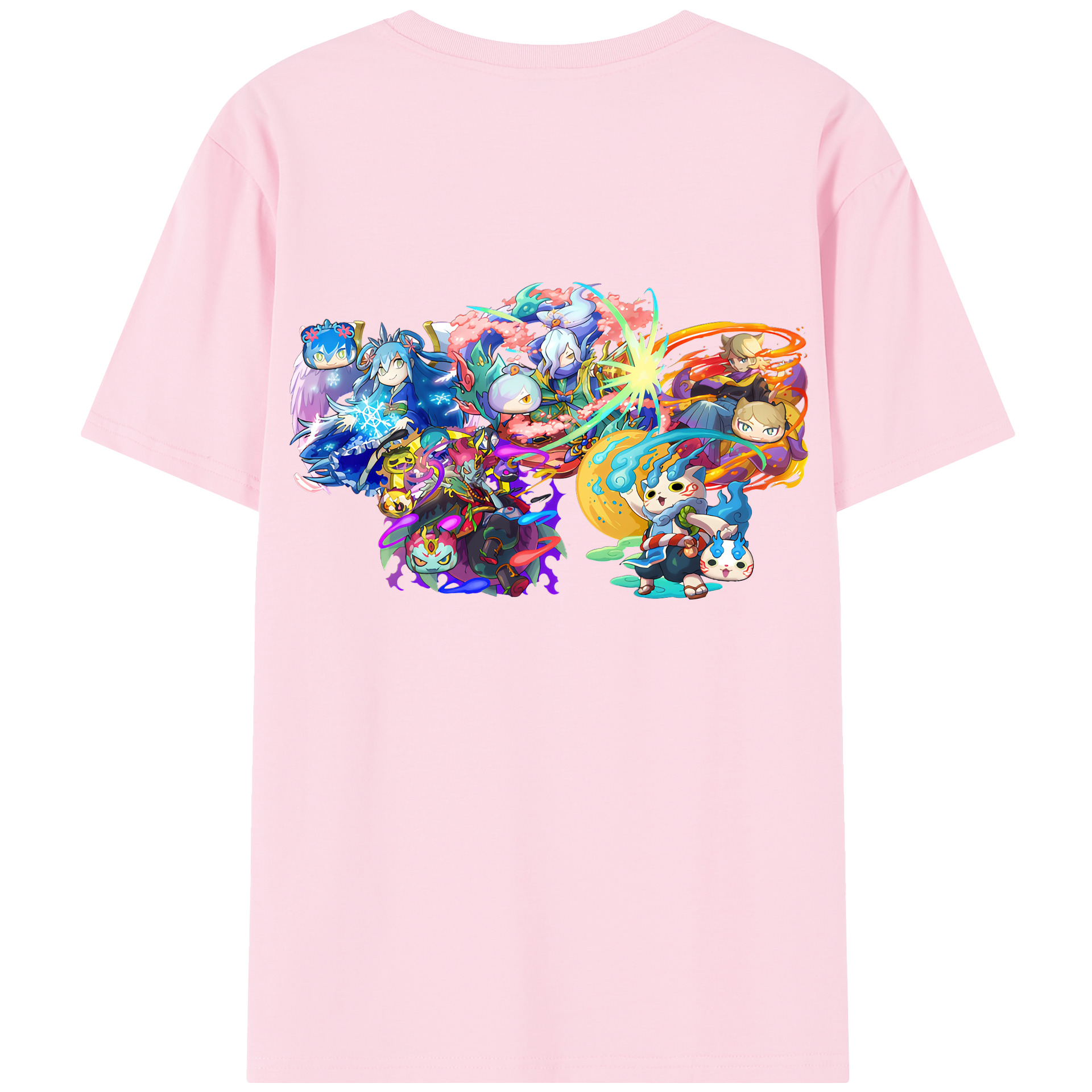 （画像用） 妖怪ウォッチ Yo-kai Watch 綿100％半袖Tシャツ（背面プリント）